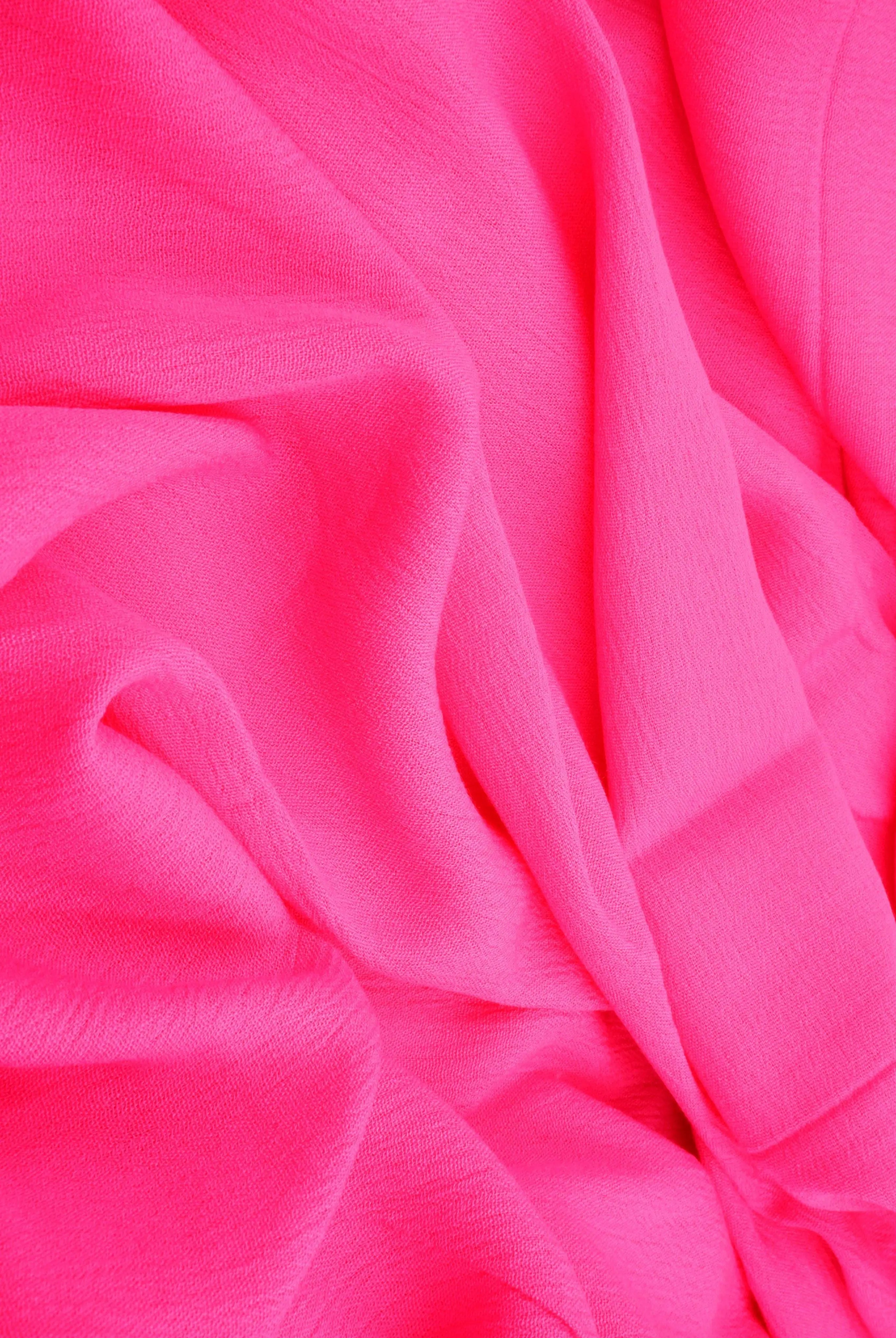 CRP3143 FUCHSIA BLOUSE BOTTOMS CAMI CREPON DRESS NO-PRINT OUTERWEAR RAYON SKIRTS SOLID T-SHIRT TOPS TUNICS WOVEN