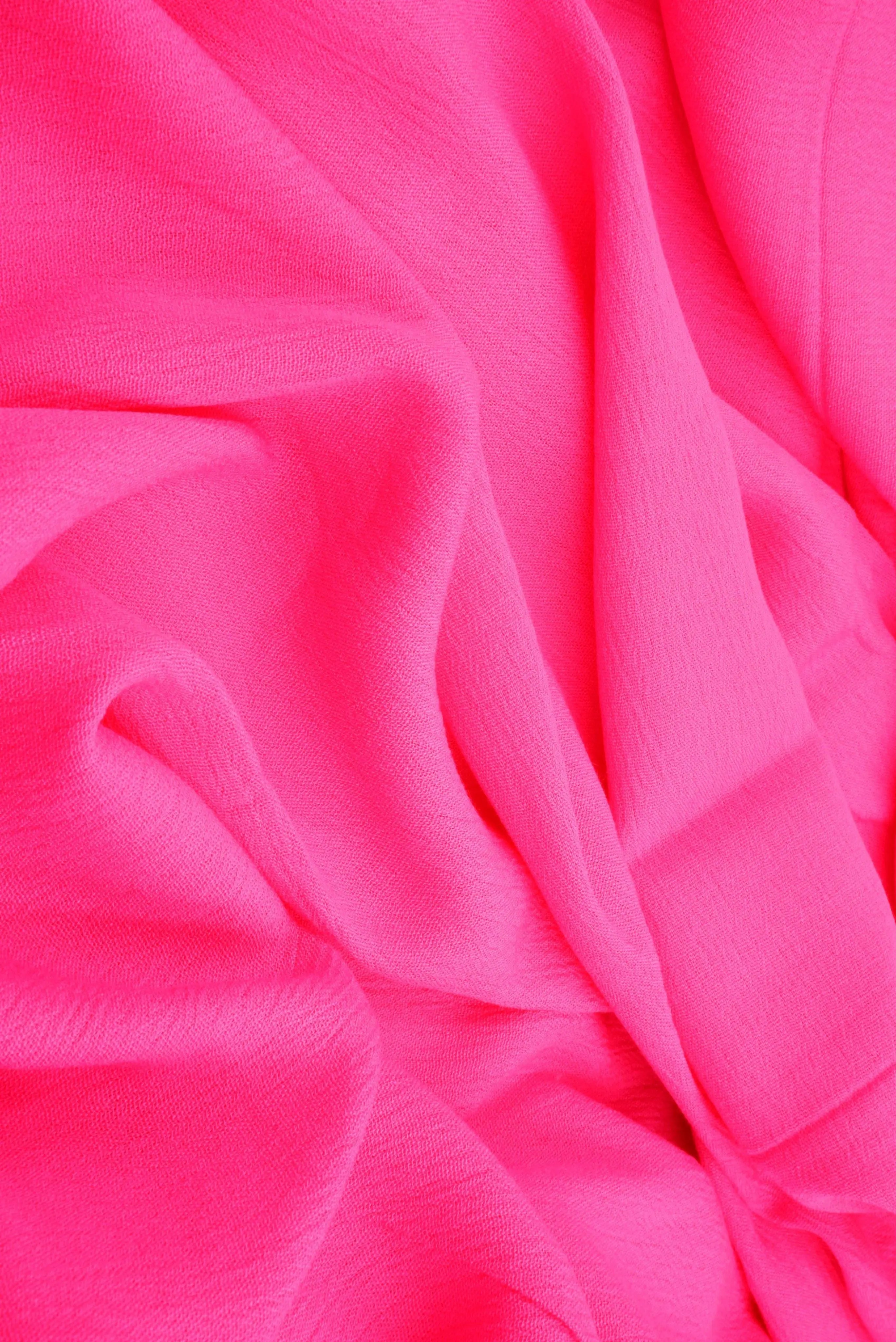 CRP3143 FUCHSIA BLOUSE BOTTOMS CAMI CREPON DRESS NO-PRINT OUTERWEAR RAYON SKIRTS SOLID T-SHIRT TOPS TUNICS WOVEN