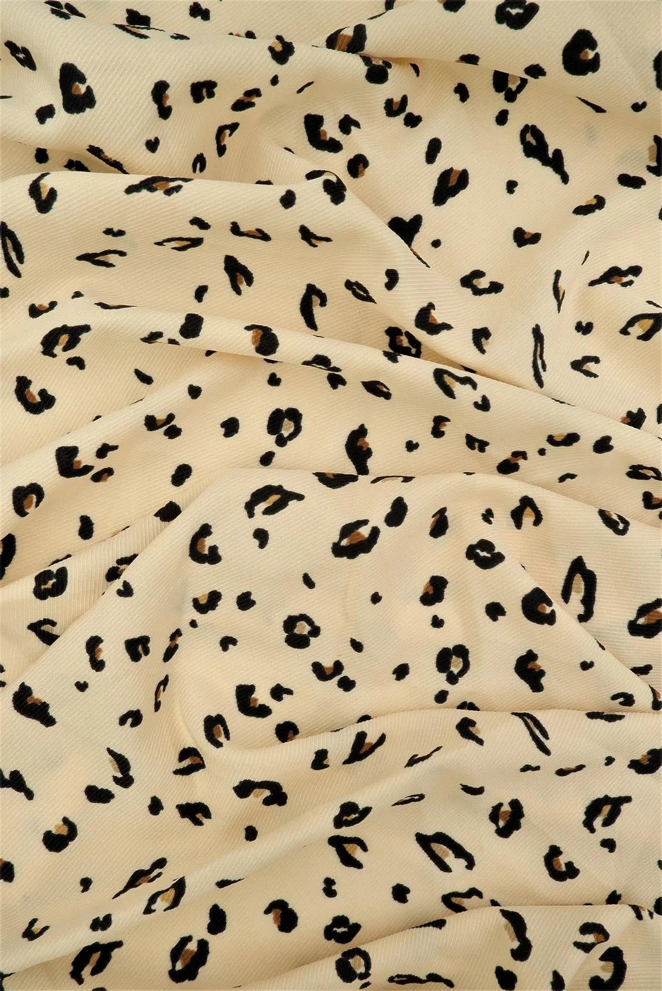 POP4435-MS10516 BEIGE ANIMAL BLACK BLOUSE BODYSUIT BOTTOMS BROWN CAMI DRESS LEOPARD PANTS POLYESTER PRINT SKIRTS SPANDEX T-SHIRT TOPS TWILL WOVEN