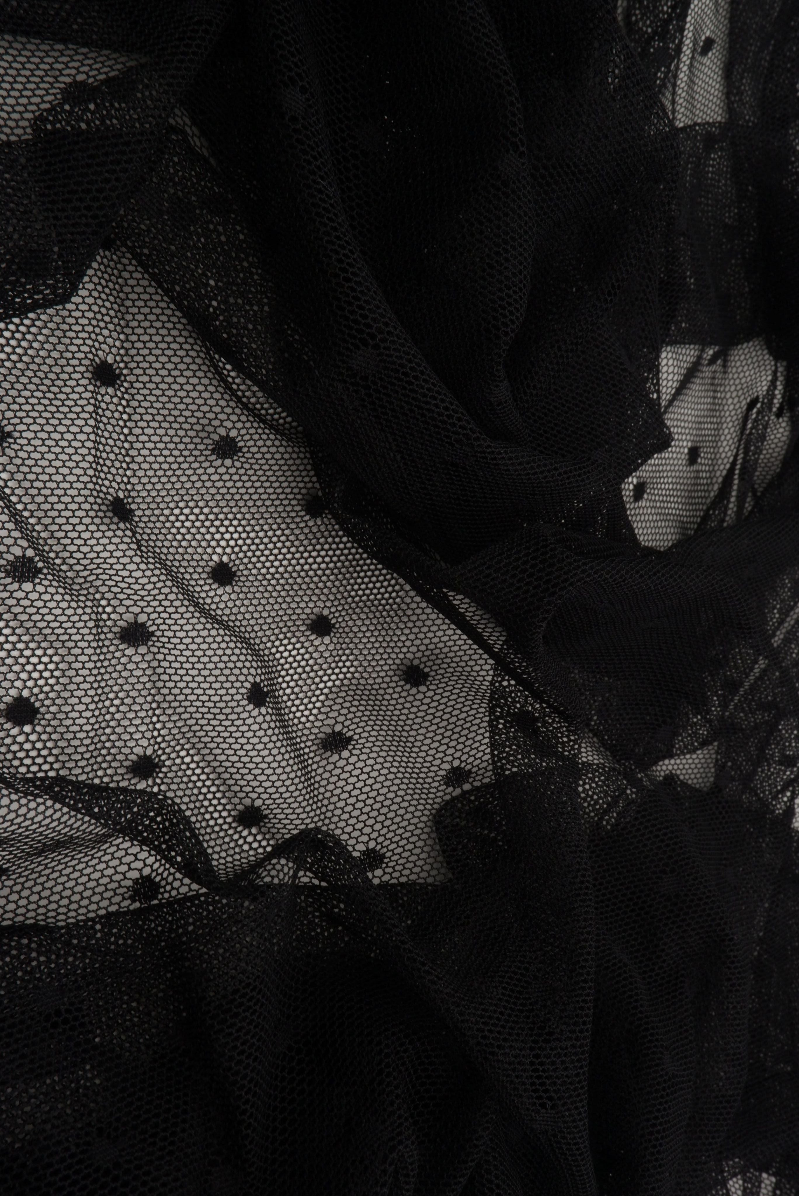 Polka Dot Lace Stretch Fabric - LACE3759 - Fabric Selection WS
