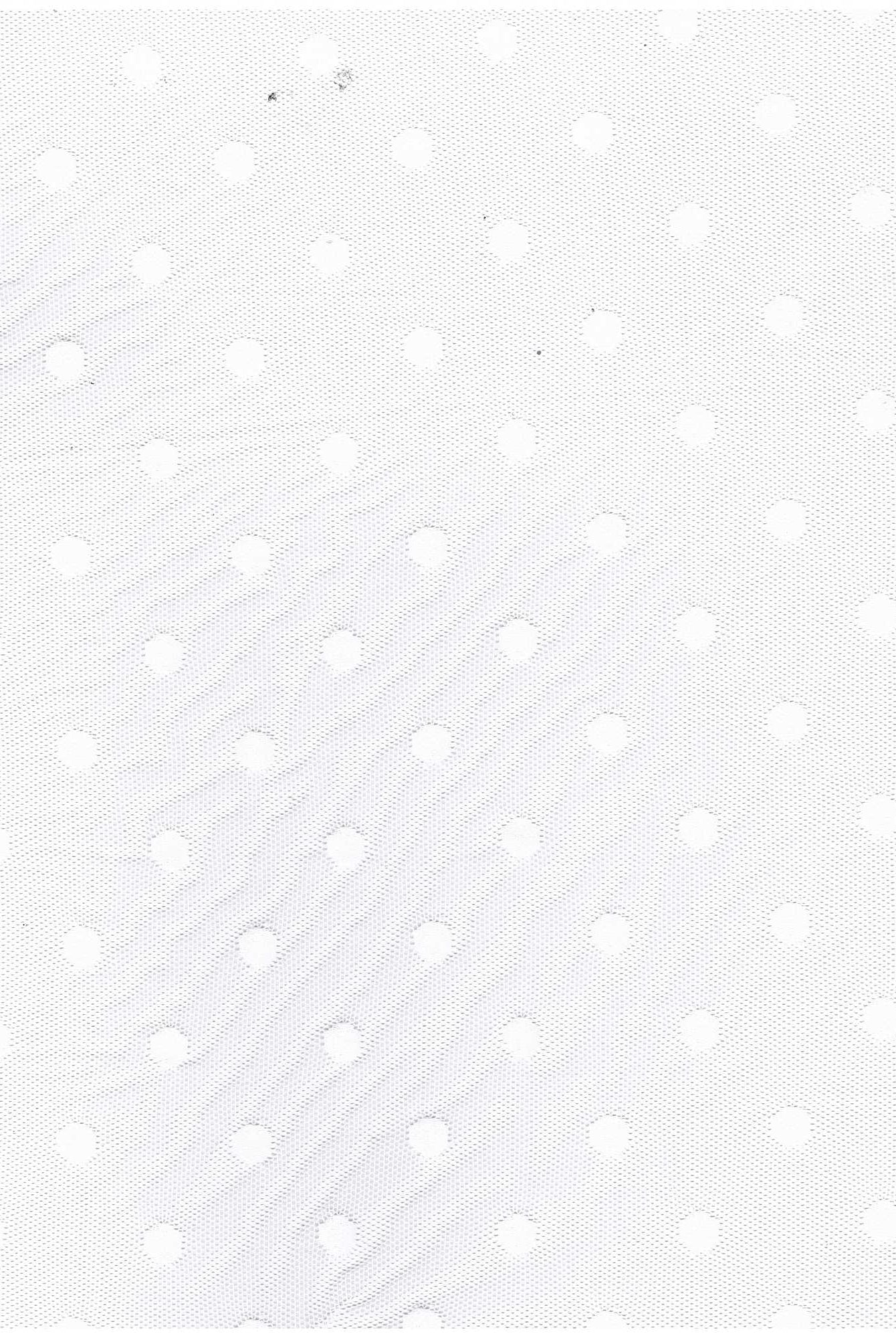 MESH-3698 WHITE BLOUSE BODYSUIT CAMI DOT FLOCKING LOUNGEWEAR MESH NYLON SOLID SPANDEX STRETCH TOPS TUNICS WHITE