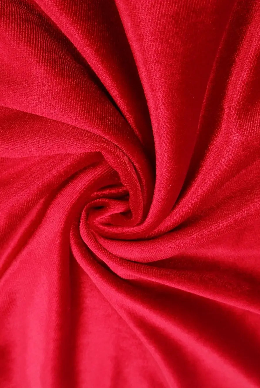 KNT3850 RED BOTTOMS CAMI DRESS KNIT NO-PRINT PANTS POLYESTER RED SKIRTS SOLID SPANDEX STRETCH TOPS TUNICS VELVET