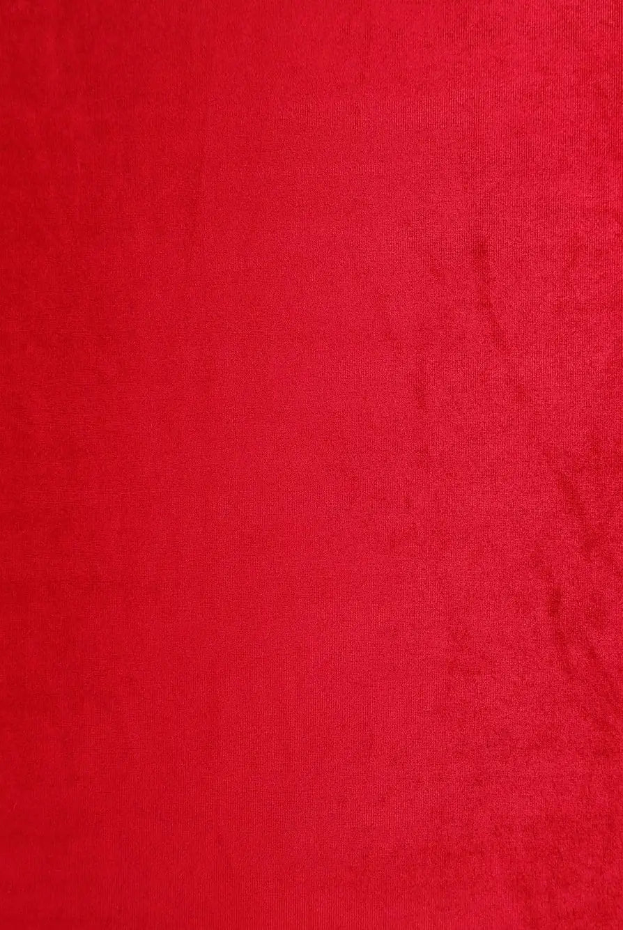 KNT3850 RED BOTTOMS CAMI DRESS KNIT NO-PRINT PANTS POLYESTER RED SKIRTS SOLID SPANDEX STRETCH TOPS TUNICS VELVET