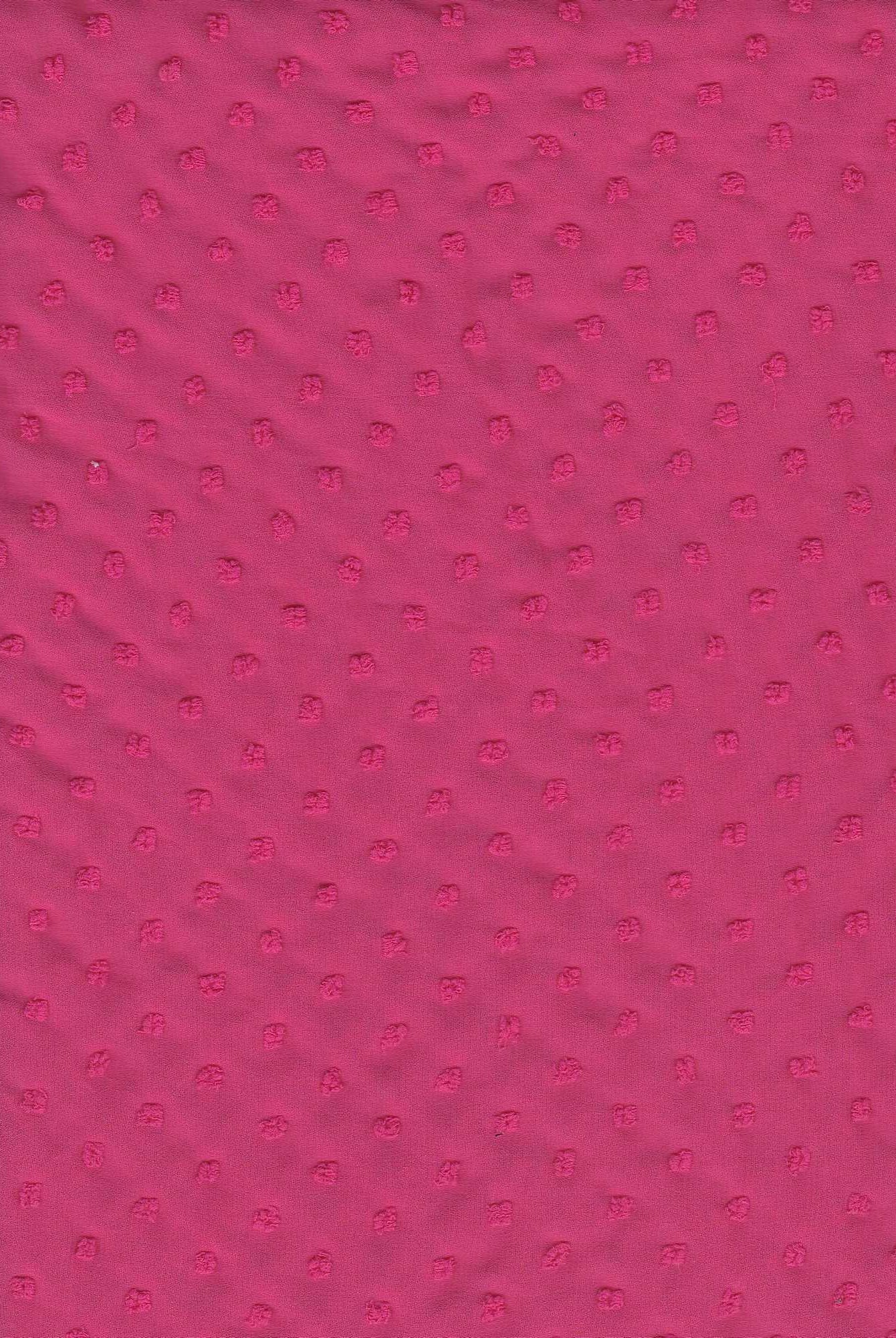 HIMLT-3132 PINK BRIGHT BLOUSE CHIFFON DOT DRESS HI-MULTI NON STRETCH PINK POLYESTER SKIRTS SOLID SWISS TOPS WOVEN