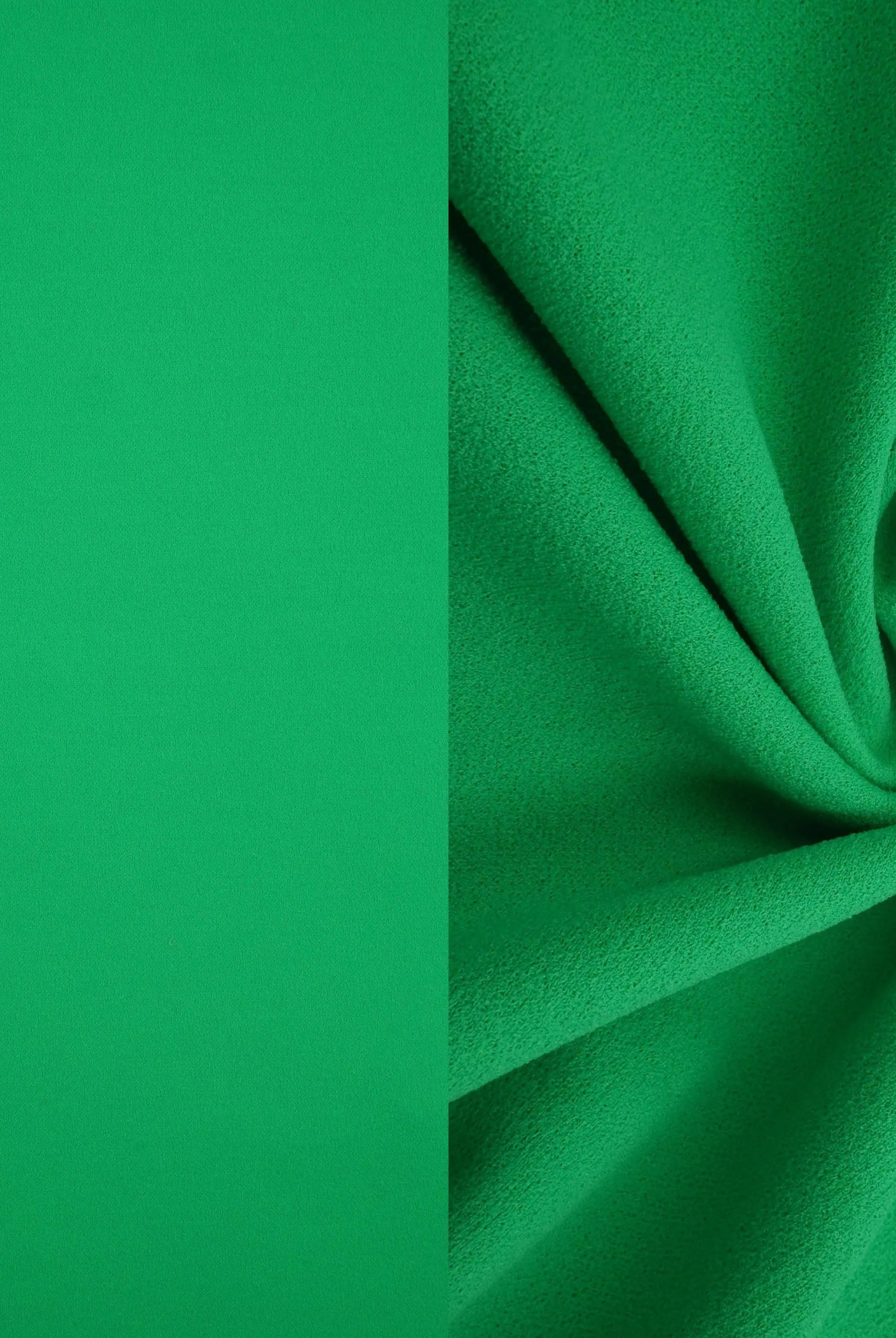 TECH-3311 GREEN BODYSUIT BOTTOMS CAMI CREPON DRESS GREEN KNIT NO-PRINT PANTS POLYESTER SKIRTS SOLID SPANDEX SUBLIMATION TECHNO CREPE TOPS TUNICS