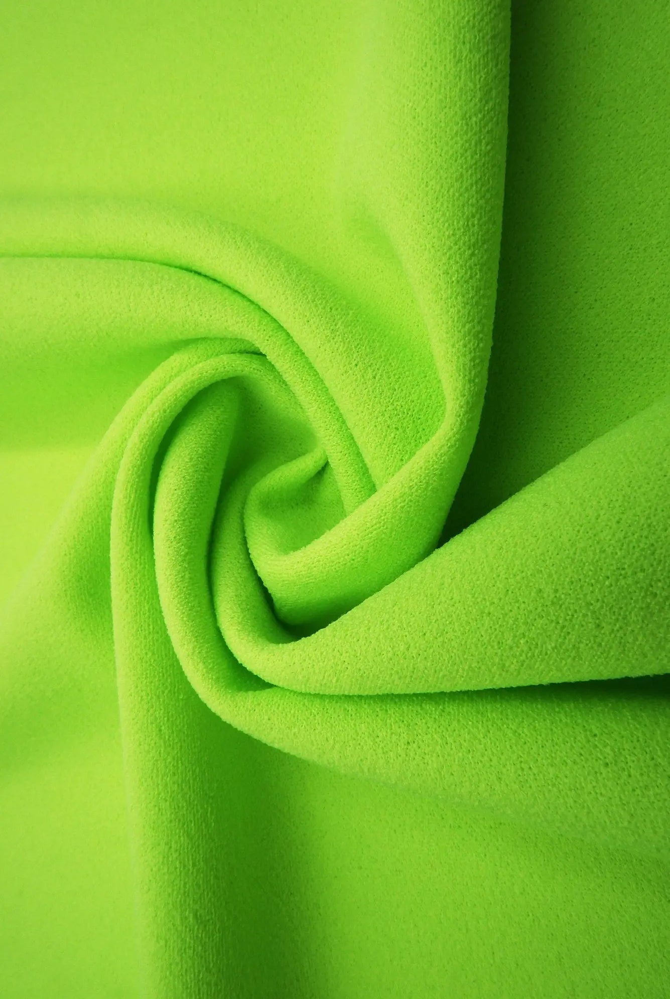 TECH-3311 NEON GREEN BODYSUIT BOTTOMS CAMI CREPON DRESS GREEN KNIT NEON NO-PRINT PANTS POLYESTER SKIRTS SOLID SPANDEX SUBLIMATION TECHNO CREPE TOPS TUNICS