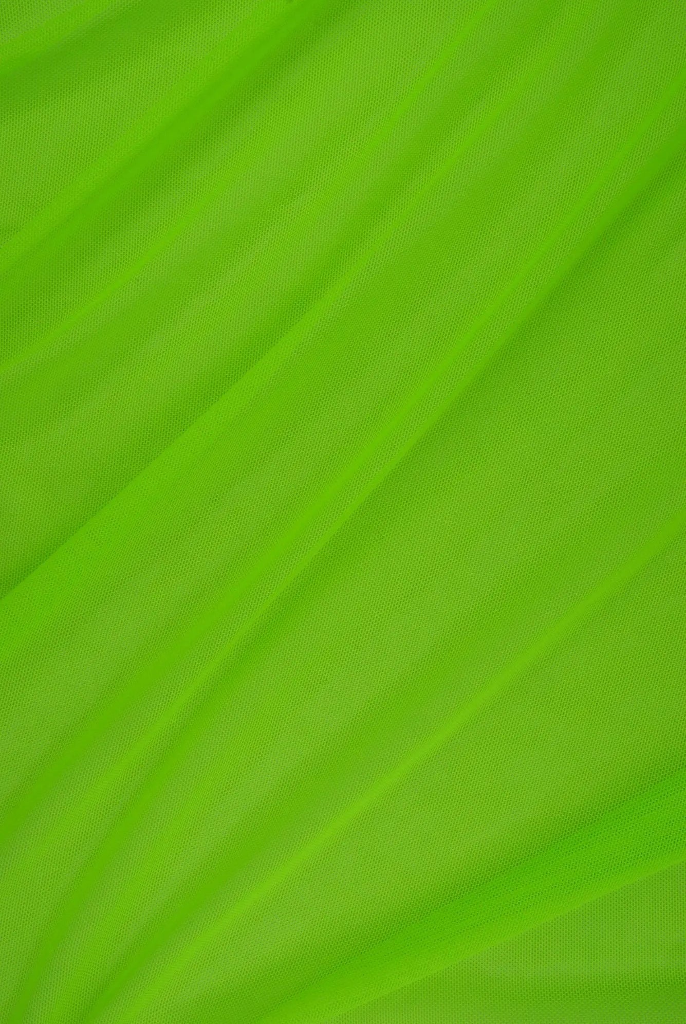 MESH-2000 NEON GREEN BLOUSE BODYSUIT CAMI FLOCKING GREEN LOUNGEWEAR MESH NEON NO-PRINT POLYESTER SOLID SPANDEX STRETCH TOPS TUNICS