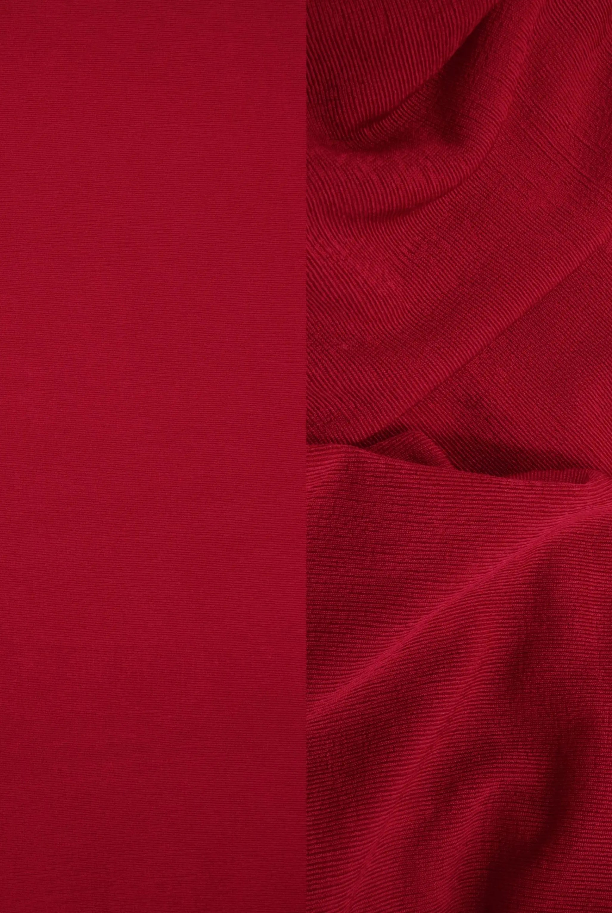 KNT3963 RED BIKER SHORTS BODYSUIT BOTTOMS CAMI DRESS KNIT LOUNGEWEAR NO-PRINT PANTS POLYESTER RED RIBBED 1X1 SLINKY SOLID SPANDEX STRETCH T-SHIRT TOPS TUNICS