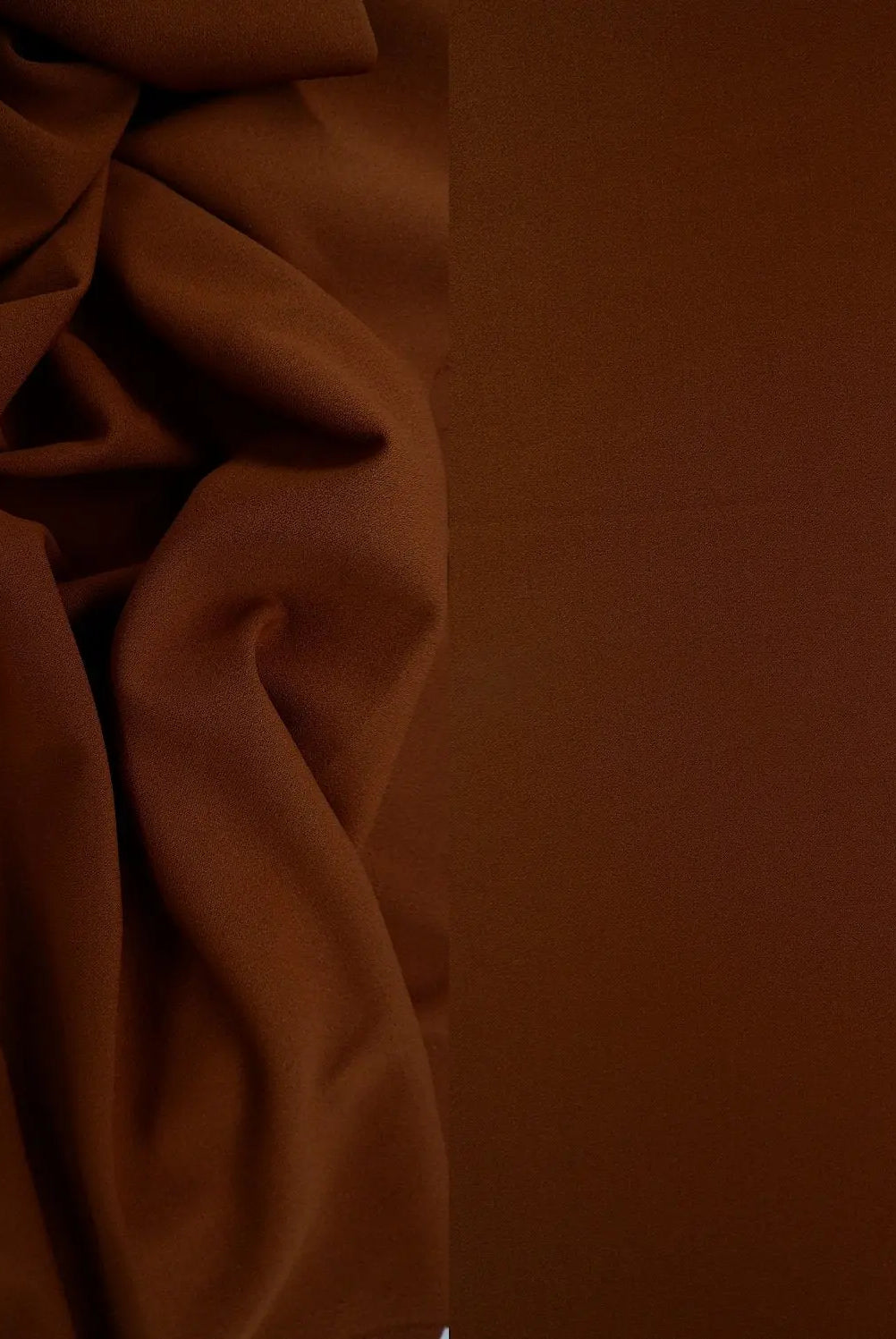 TECH-3311 CHESTNUT BROWN BODYSUIT BOTTOMS BROWN CAMI CREPON DRESS KNIT NO-PRINT PANTS POLYESTER SKIRTS SOLID SPANDEX SUBLIMATION TECHNO CREPE TOPS TUNICS