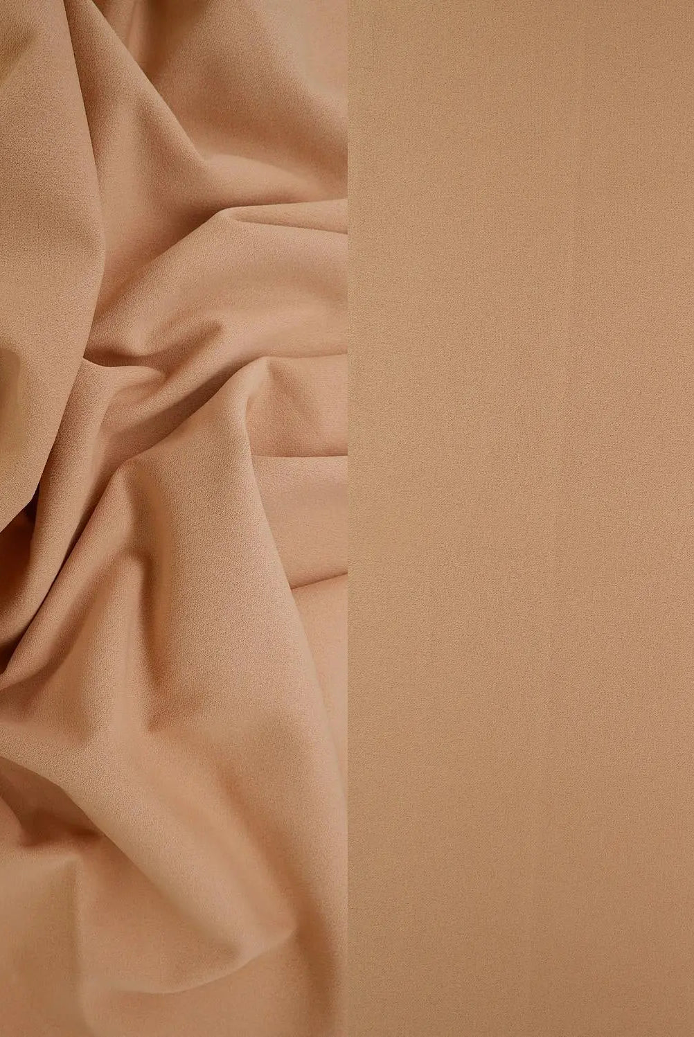 TECH-3311 TAN BODYSUIT BOTTOMS BROWN CAMI CREAM CREPON DRESS KNIT NO-PRINT PANTS POLYESTER SKIRTS SOLID SPANDEX SUBLIMATION TECHNO CREPE TOPS TUNICS