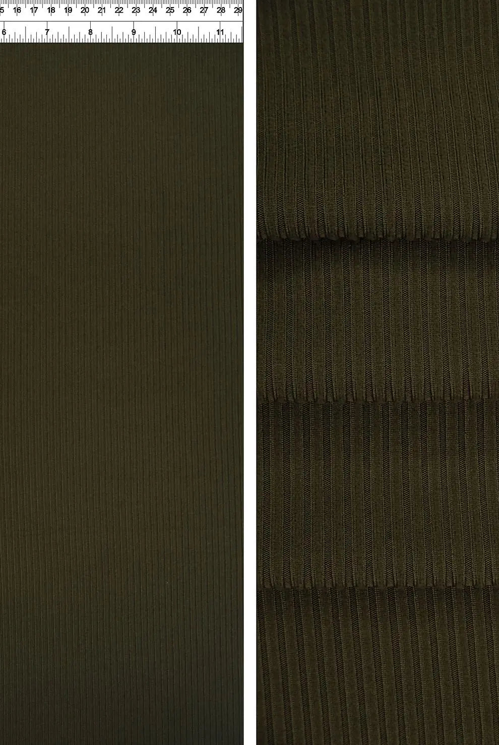 KNT4151 OLIVE BODYSUIT BOTTOMS CAMI DRESS GREEN KNIT NO-PRINT POLYESTER RIB 4X2 SOLID-B SPANDEX STRETCH TOPS YUMMY