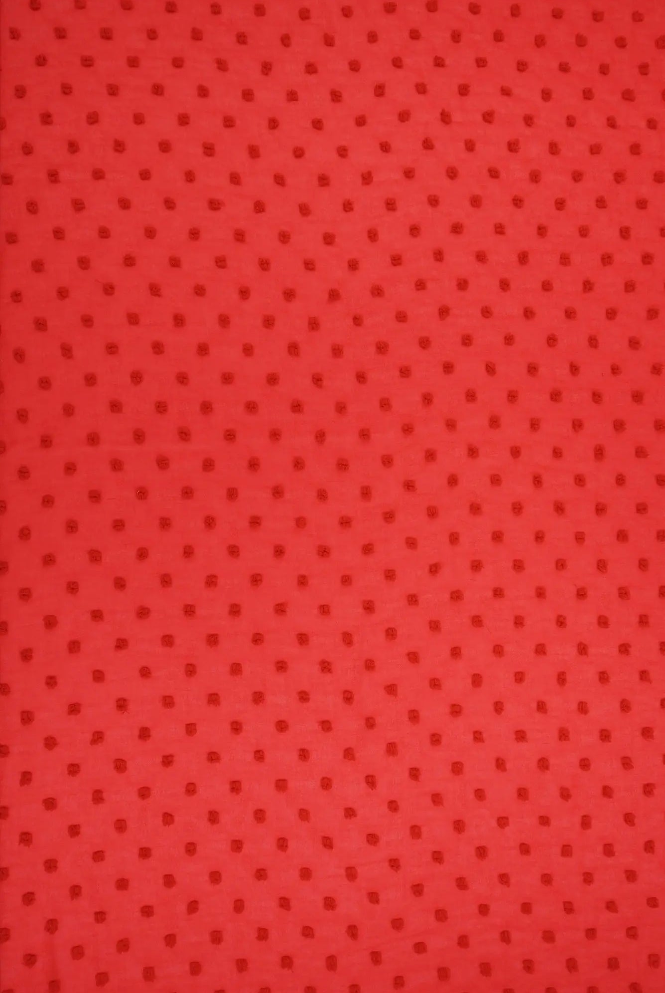 HIMLT-3132 TOMATO RED BLOUSE CHIFFON DOT DRESS HI-MULTI NON STRETCH POLYESTER RED SKIRTS SOLID SWISS TOPS WOVEN