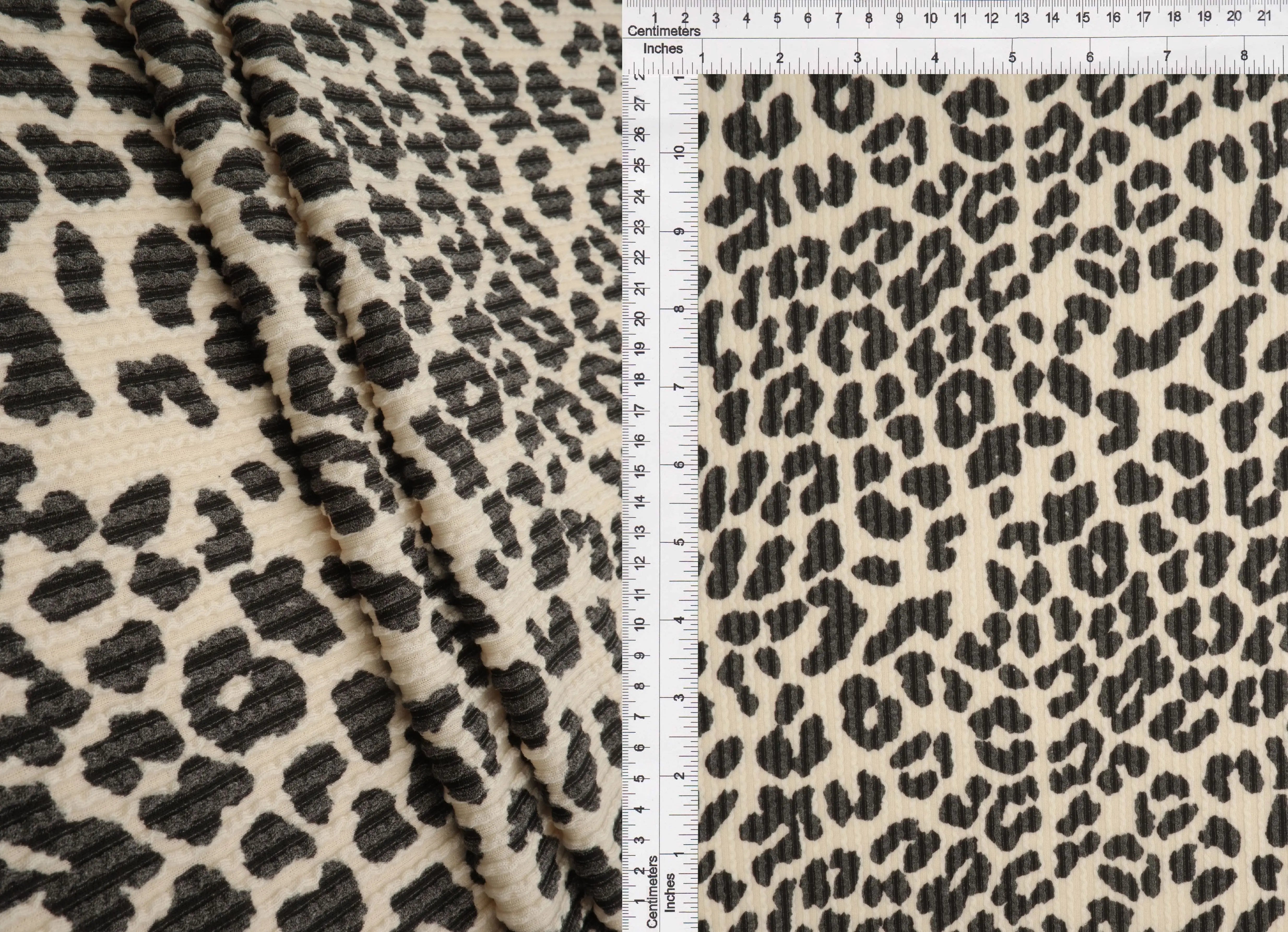 KNT4463-S304102 BEIGE ACTIVEWEAR ANIMAL BODYSUIT DOUBLE KNIT DRESS JACQUARD PANTS POLYESTER RAYON RIB SKIRTS SOLID SPANDEX STRETCH URBAN