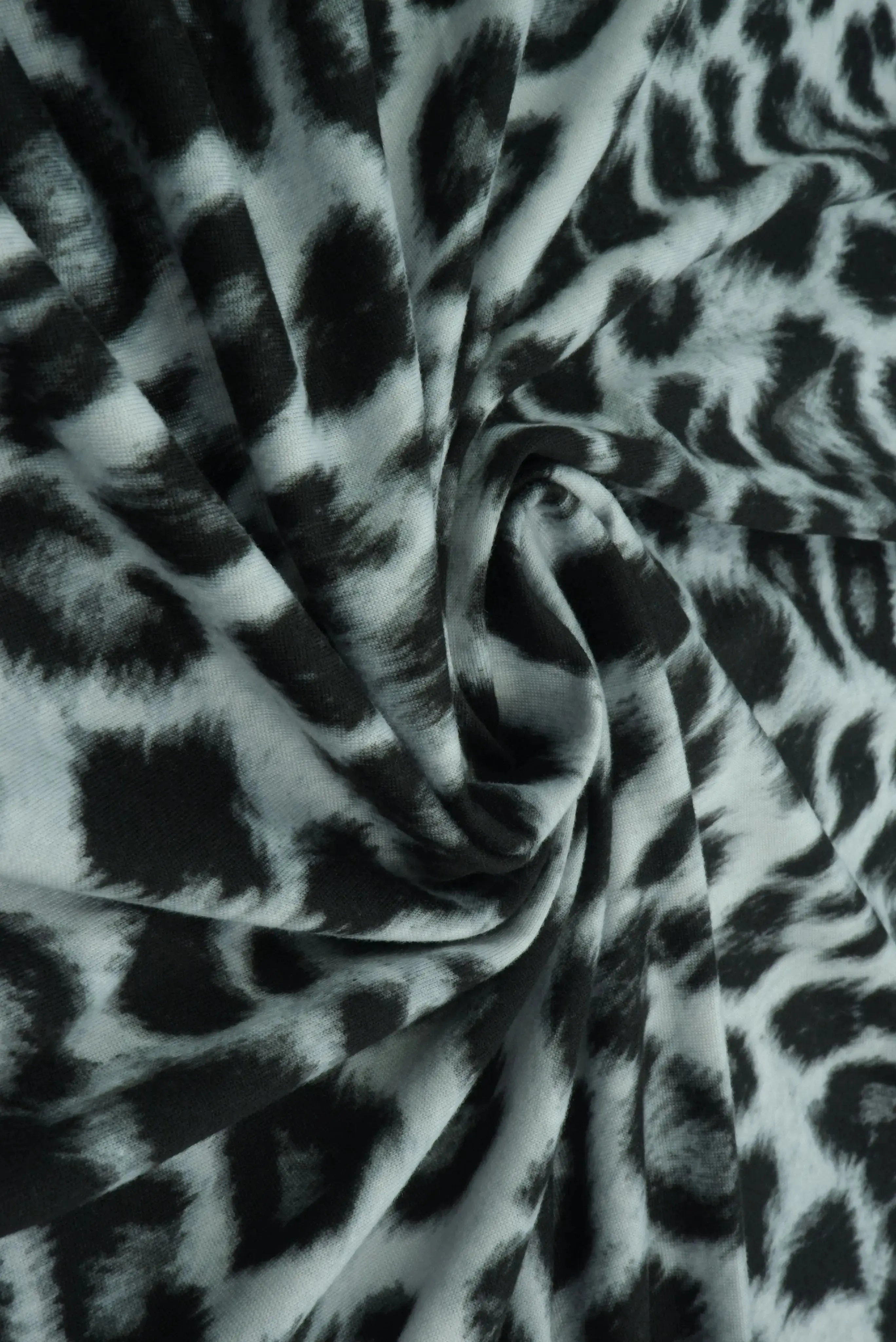 Brushed Animal Print DTY Knit Fabric - KNT4520-S20350A