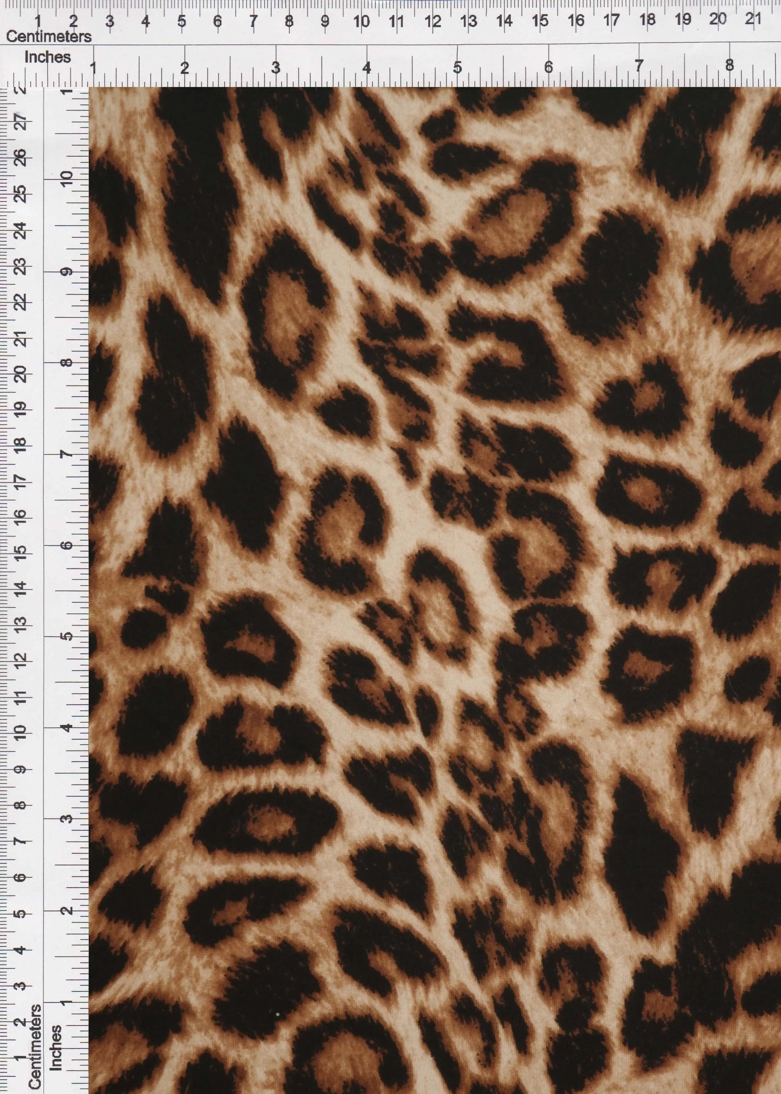Brushed Animal Print DTY Knit Fabric - KNT4520-S20350A