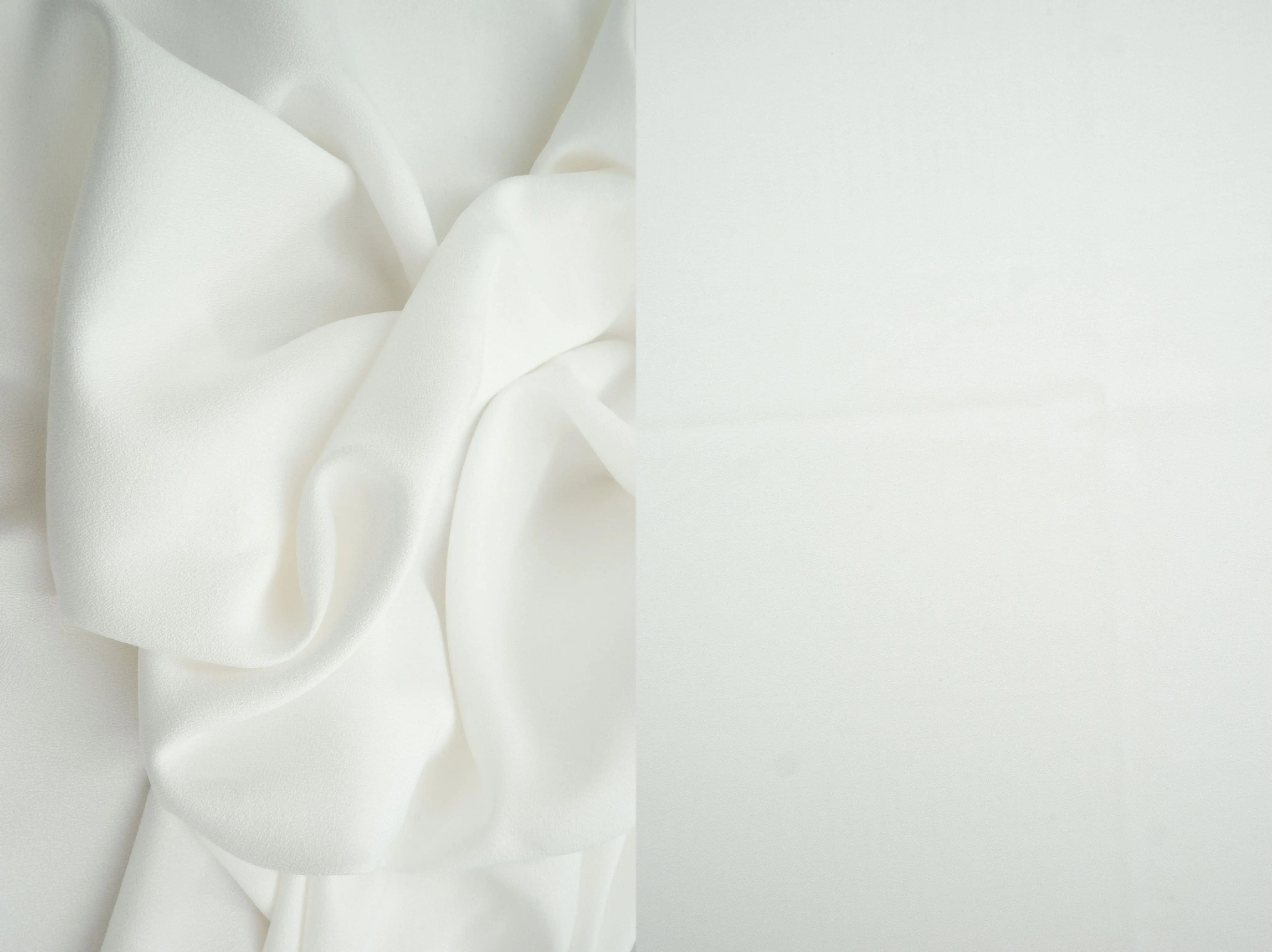 CRP3197 IVORY BLOUSE BODYSUIT BOTTOMS CAMI CREPE DRESS LENOX NO-PRINT PANTS POLYESTER SKIRTS SOLID SPANDEX TOPS WOVEN