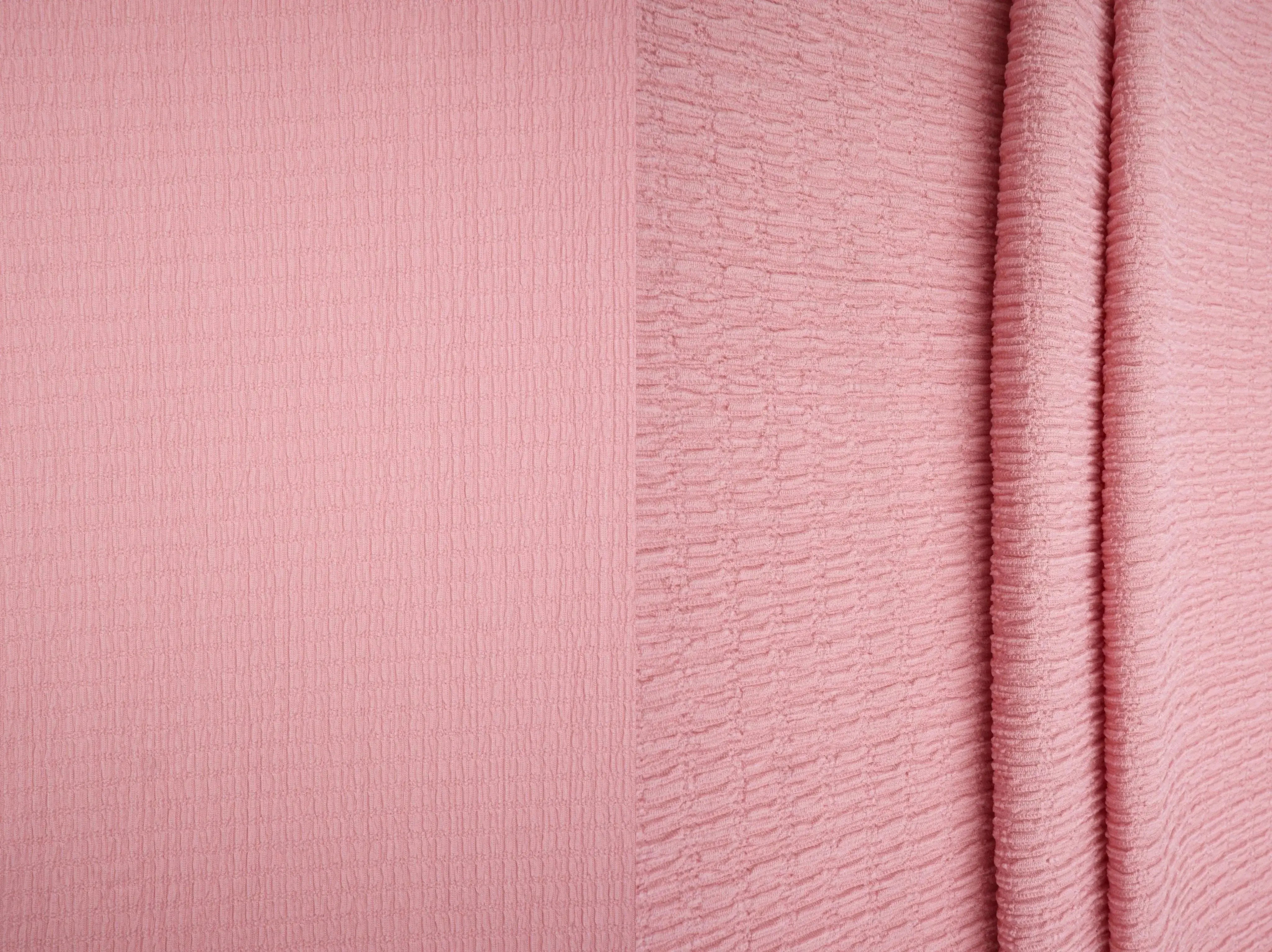 Crinkle Jersey Solid Knit Fabric - KNT4455