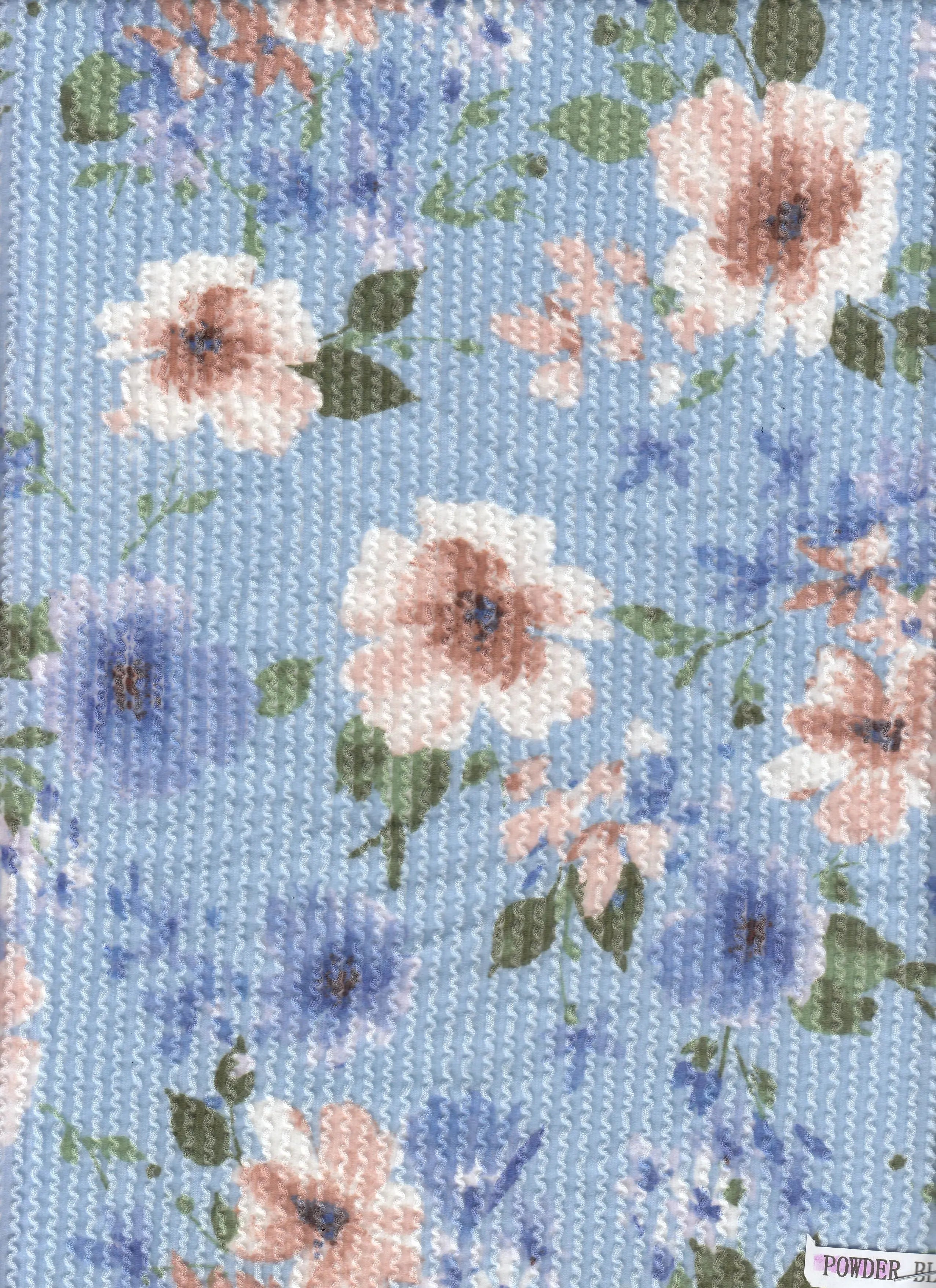 KNT4463-MS11657 BLUE POWDER KNIT