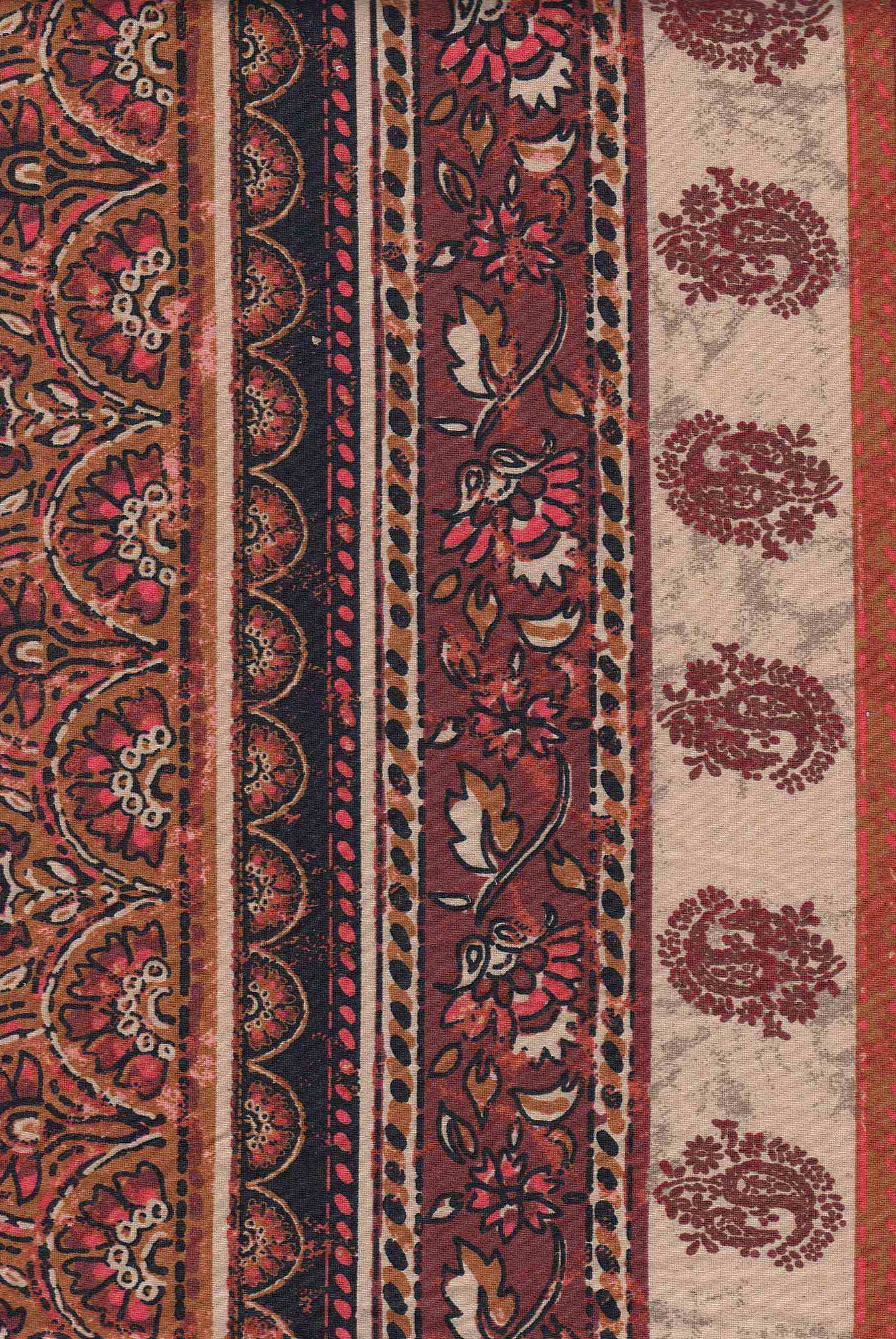 KNT2100-DU1170 RUST 2 BIKER SHORTS BLOUSE BODYSUIT BRUSHED CAMI DRESS DTY KNIT LOUNGEWEAR PAISLEY PANTS POLYESTER PRINT SKIRTS SPANDEX T-SHIRT TOPS TUNICS