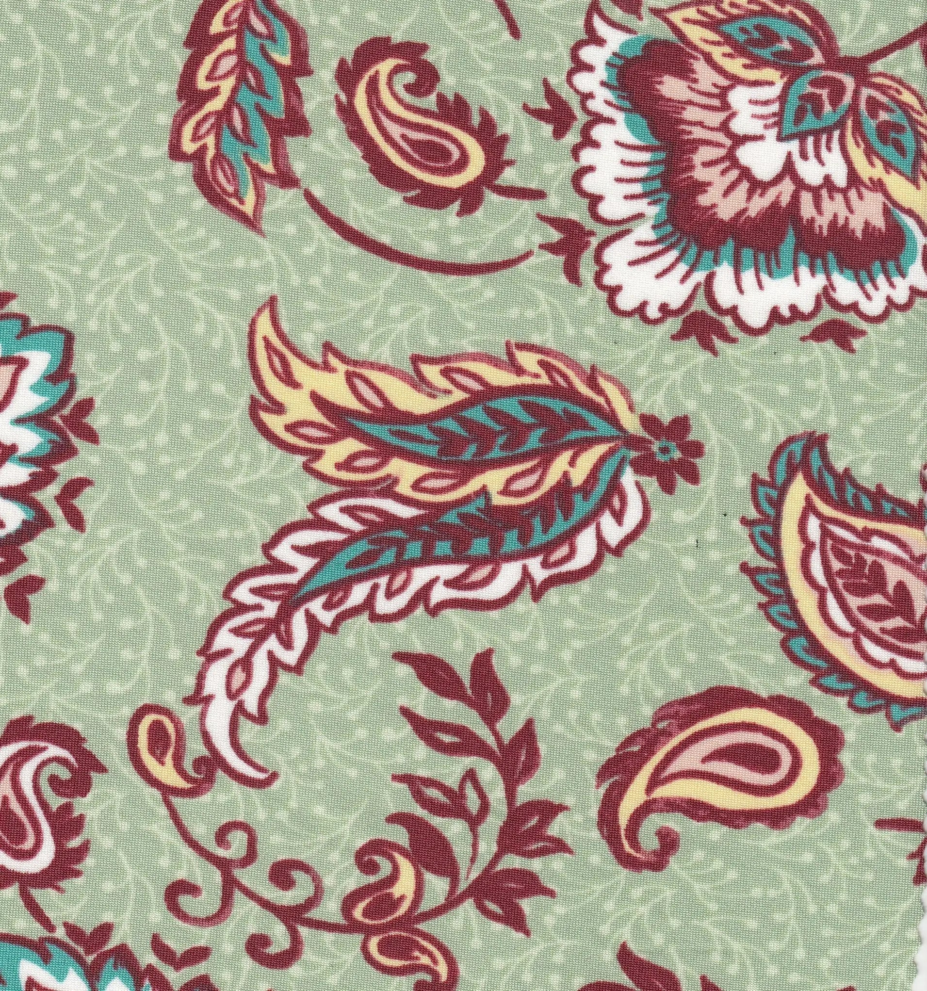 KNT4498-MS11665 SAGE BLOUSE BOHO BOTTOMS CAMI DRESS DTY KNIT PAISLEY PANTS POLYESTER PRINT SPANDEX TOPS