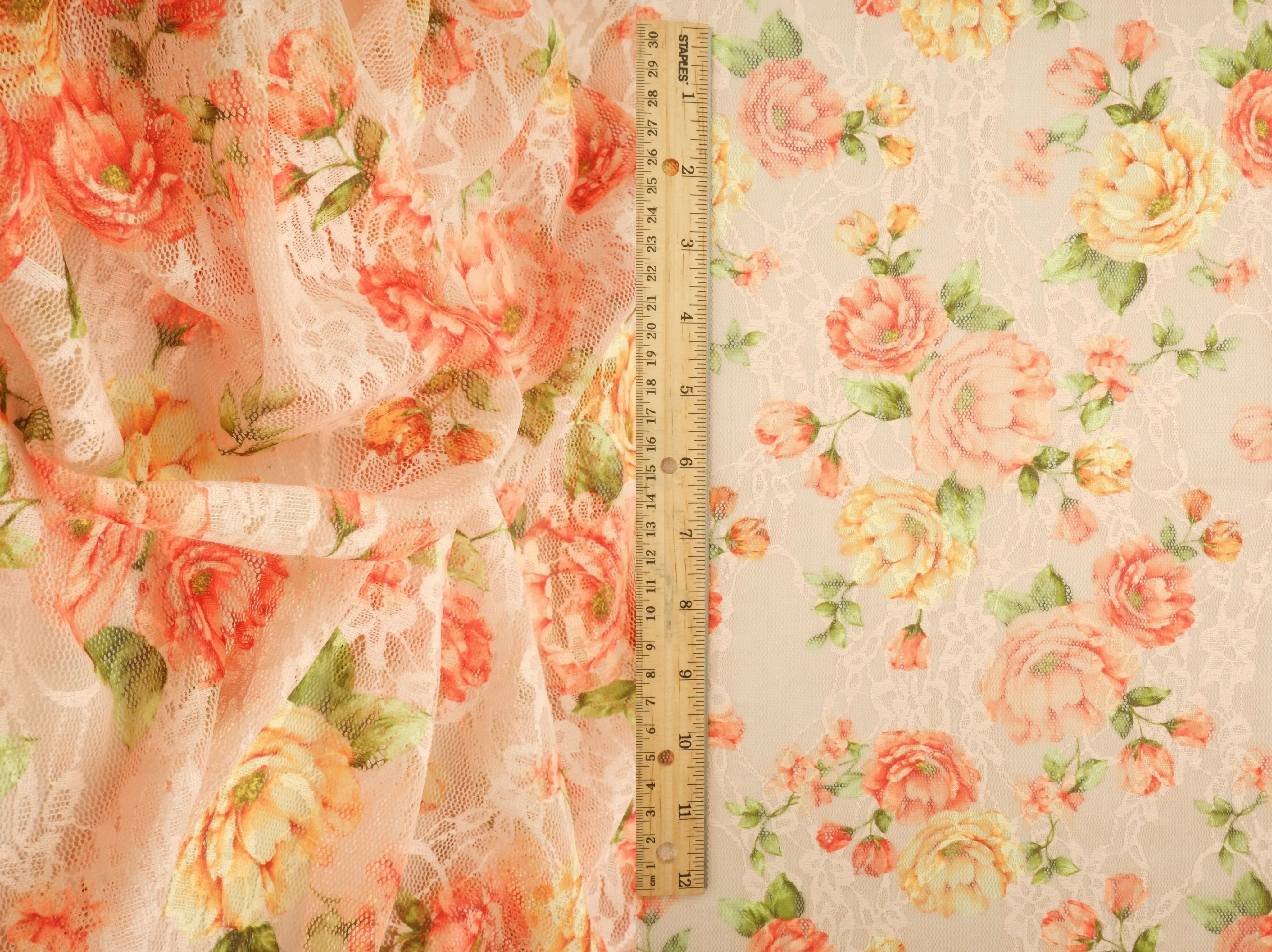 LACE1483-M11757 TAN BLOUSE BODYSUIT BOTTOMS CAMI DIGITAL PRINT DRESS LACE LEOPARD POLYESTER SKIRTS SPANDEX T-SHIRT TOPS