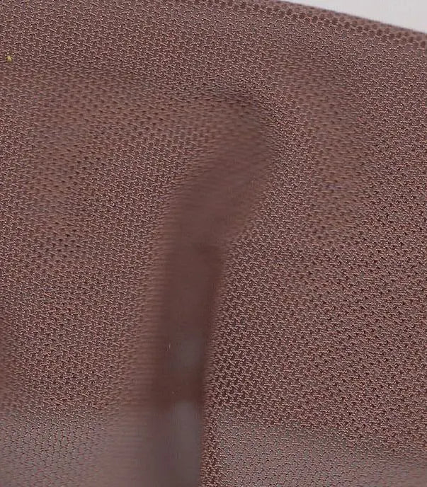 MESH-2000 MOCHA BLOUSE BODYSUIT BROWN CAMI CREAM FLOCKING LOUNGEWEAR MESH NO-PRINT POLYESTER SOLID SPANDEX STRETCH TOPS TUNICS