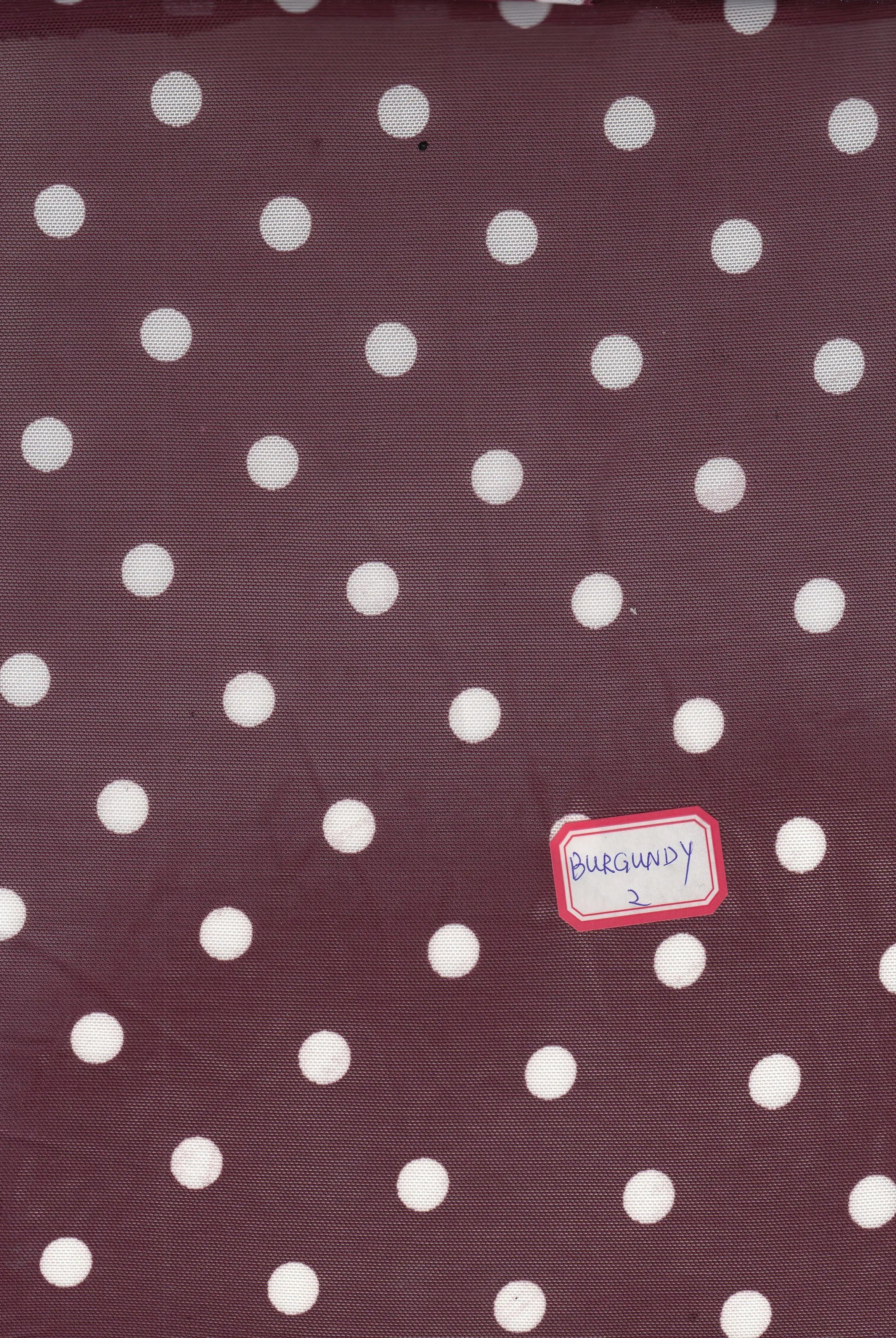 MESH-SE90548 BURGUNDY BLOUSE BOTTOMS CAMI DOT DRESS LOUNGEWEAR MESH POLYESTER PRINT SPANDEX TOPS