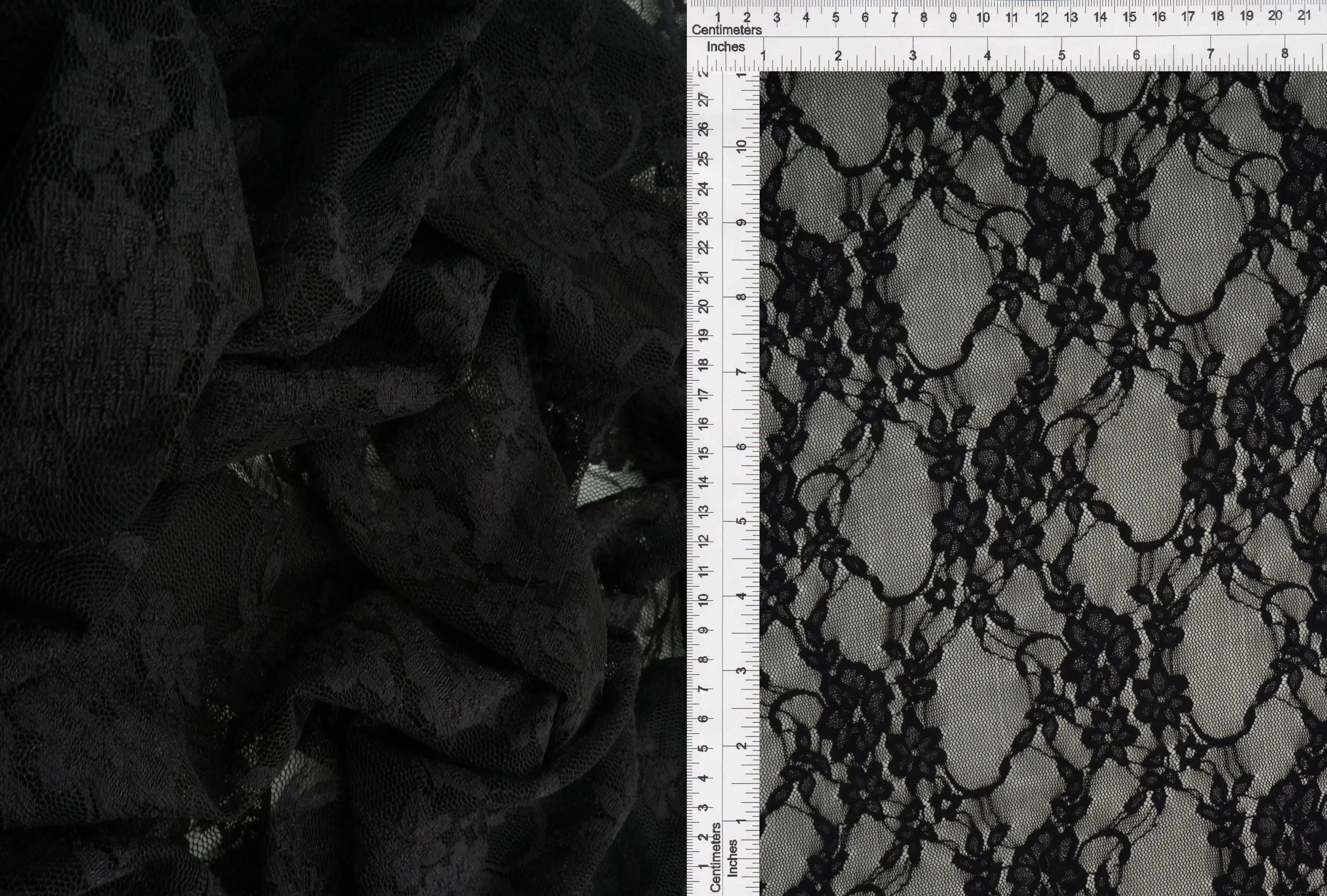 Nylon Floral Lace Fabric - LACE-1483