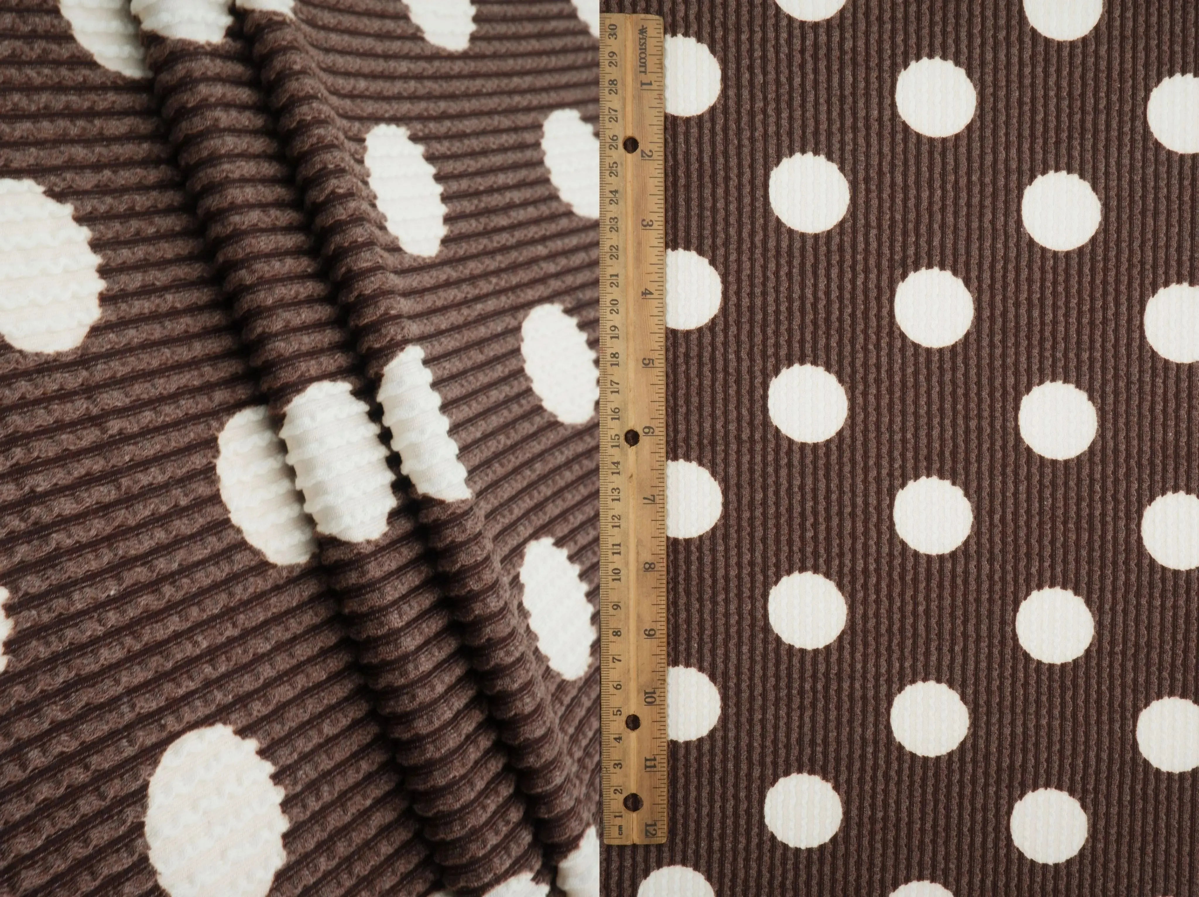 Polka Dot Double Knit Fabric KNT4463-DU186B