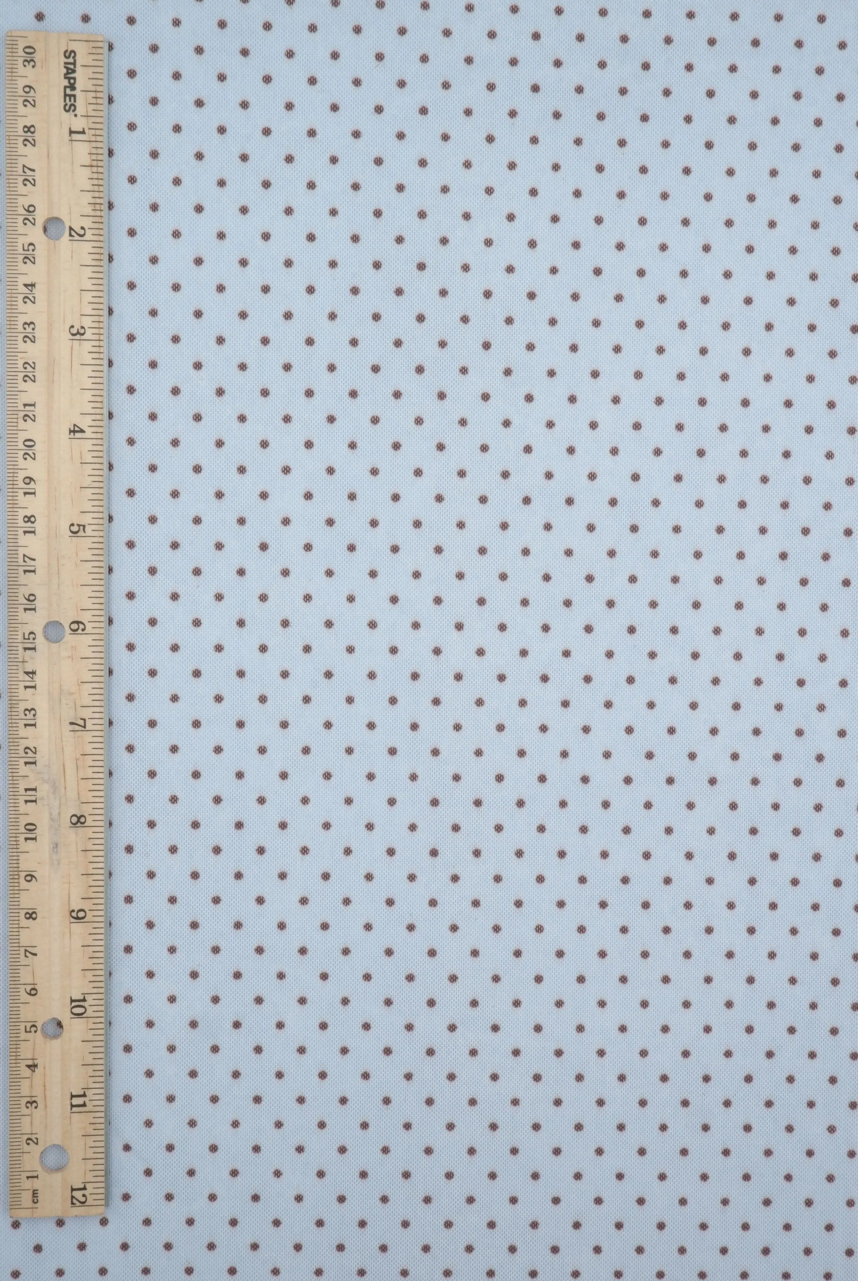 MESH-DU1614 BLUE/BROWN DOT MESH POLYESTER PRINT SPANDEX