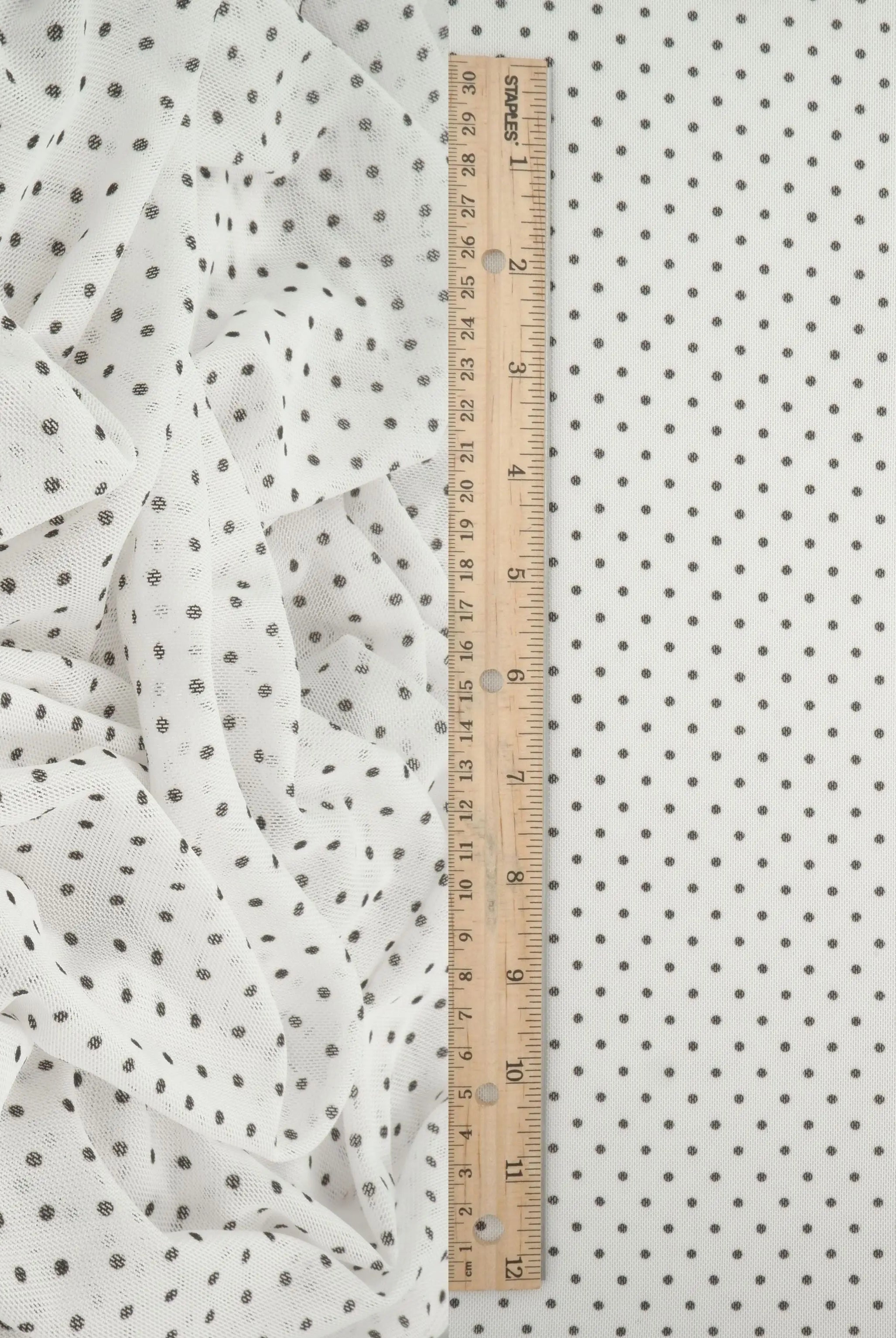 MESH-DU1614 IVORY/BLACK MESH