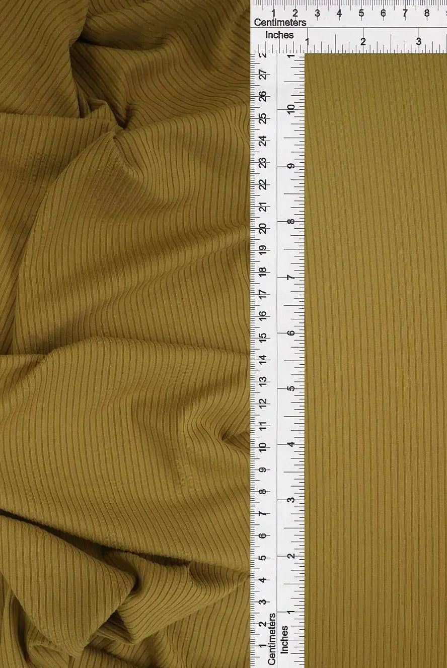 Rib Solid Stretch Knit Fabric - KNT4151