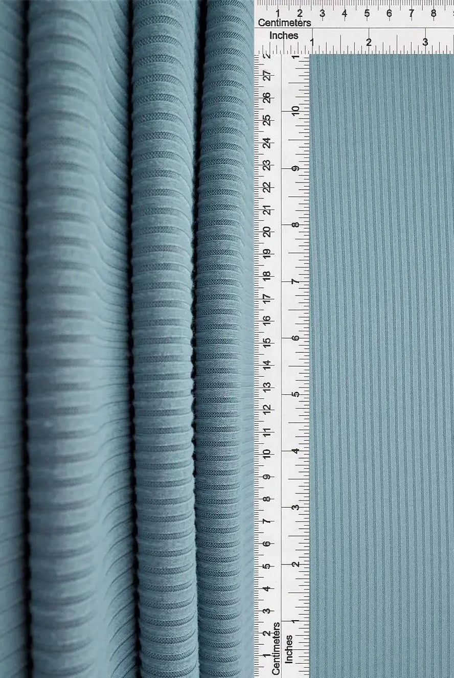 Rib Solid Stretch Knit Fabric - KNT4151