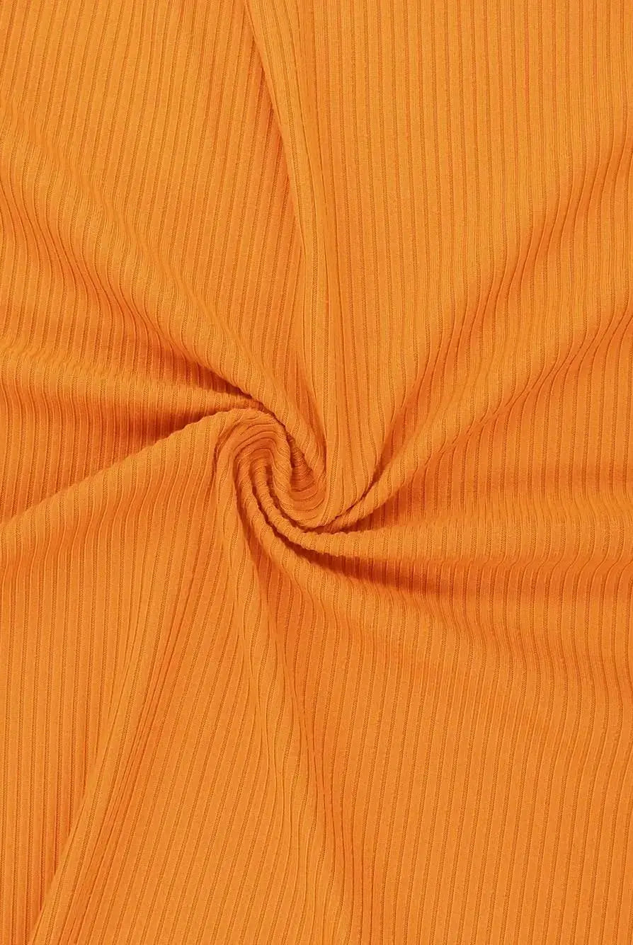 Rib Solid Stretch Knit Fabric - KNT4151