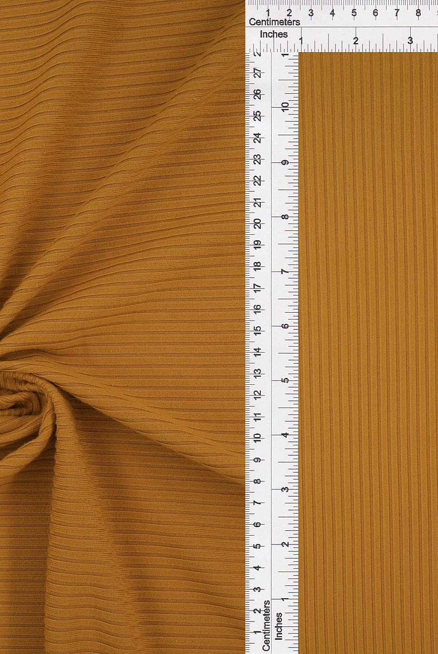 Rib Solid Stretch Knit Fabric - KNT4151