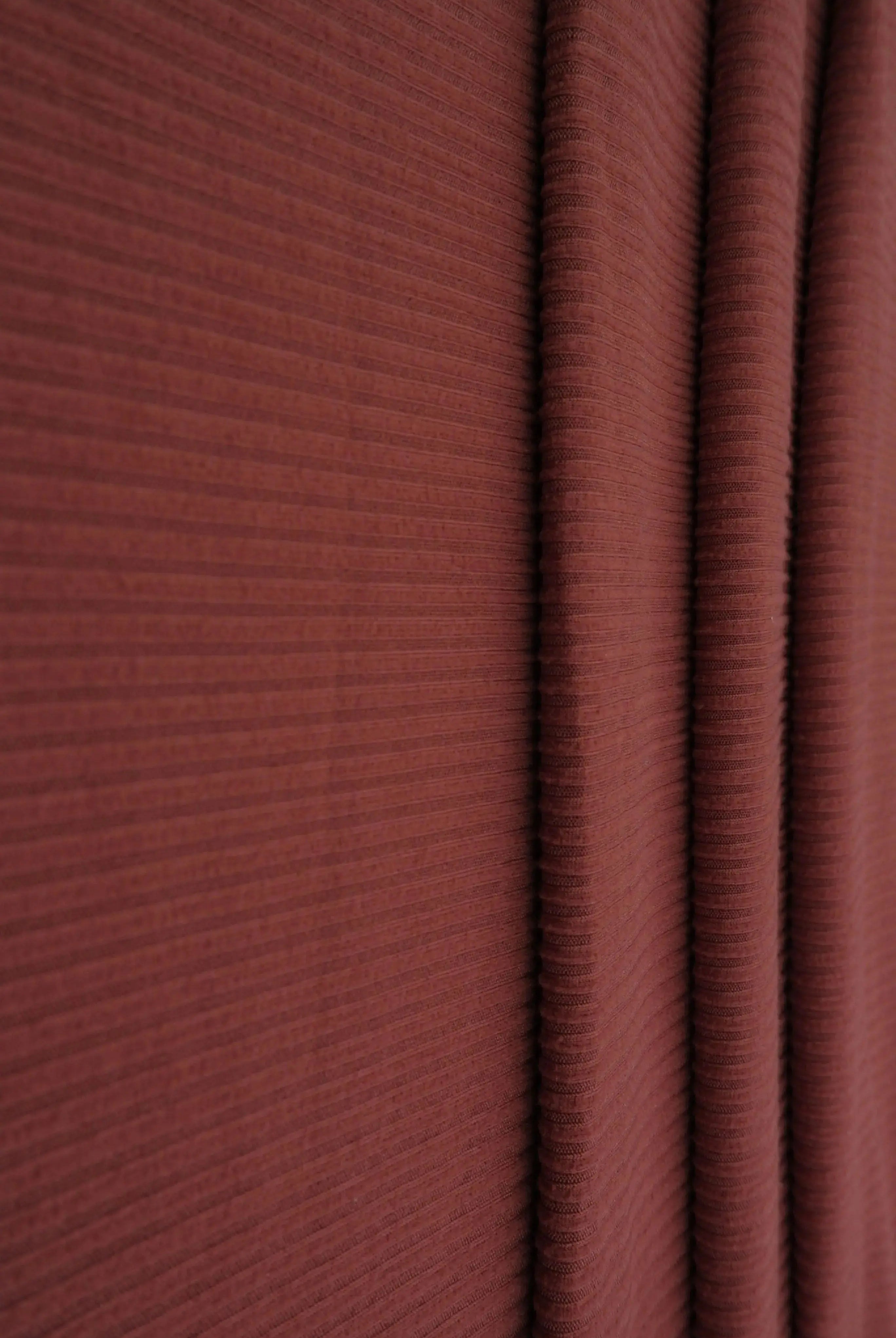 Rib Solid Stretch Knit Fabric - KNT4151