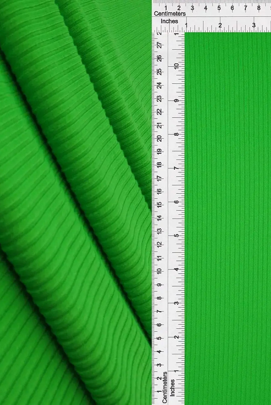 Rib Solid Stretch Knit Fabric - KNT4151