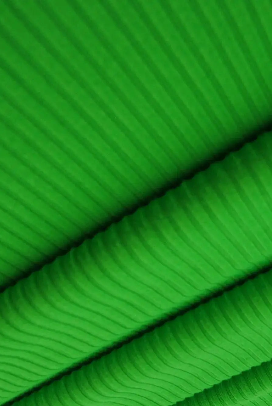 Rib Solid Stretch Knit Fabric - KNT4151