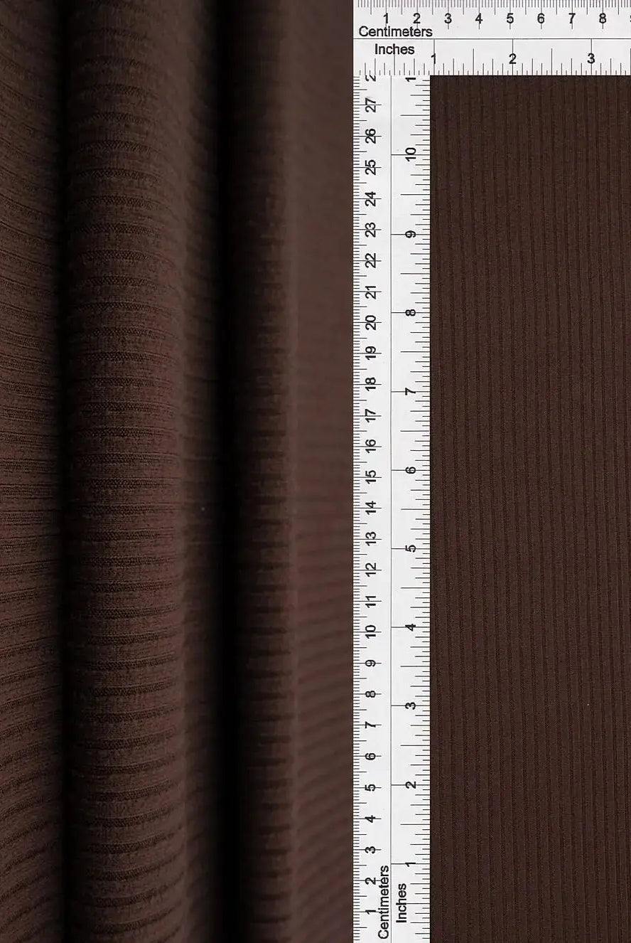 Rib Solid Stretch Knit Fabric - KNT4151