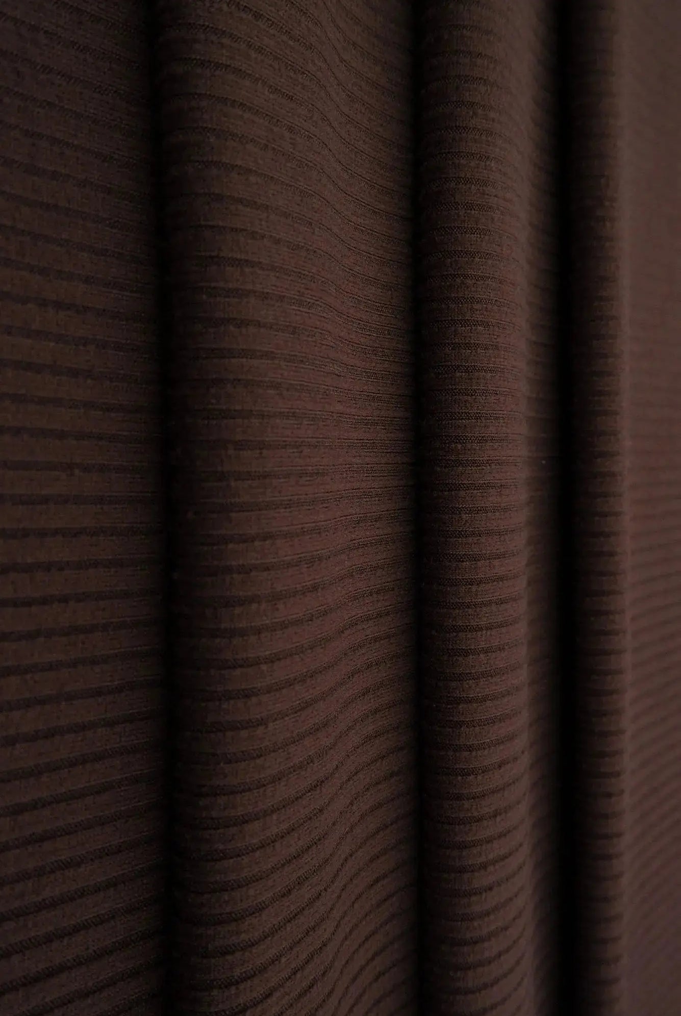 Rib Solid Stretch Knit Fabric - KNT4151