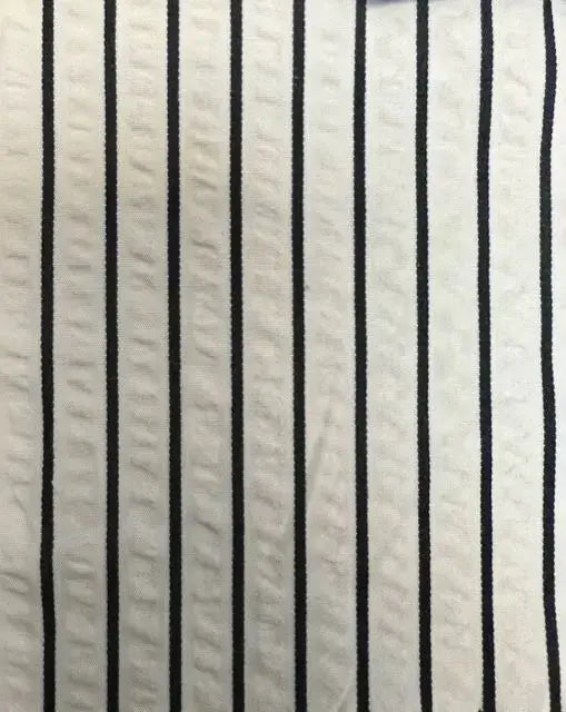 Seersucker Stripe Poly Cotton Rayon Woven Fabric - POP4615