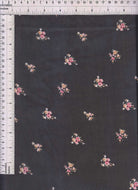 HIMLT-SE50661 BLACK BLOUSE DRESS FLORAL FLOWER HI-MULTI NON STRETCH PANTS POLYESTER PRINT SKIRTS SWISS DOT TOPS WOVEN