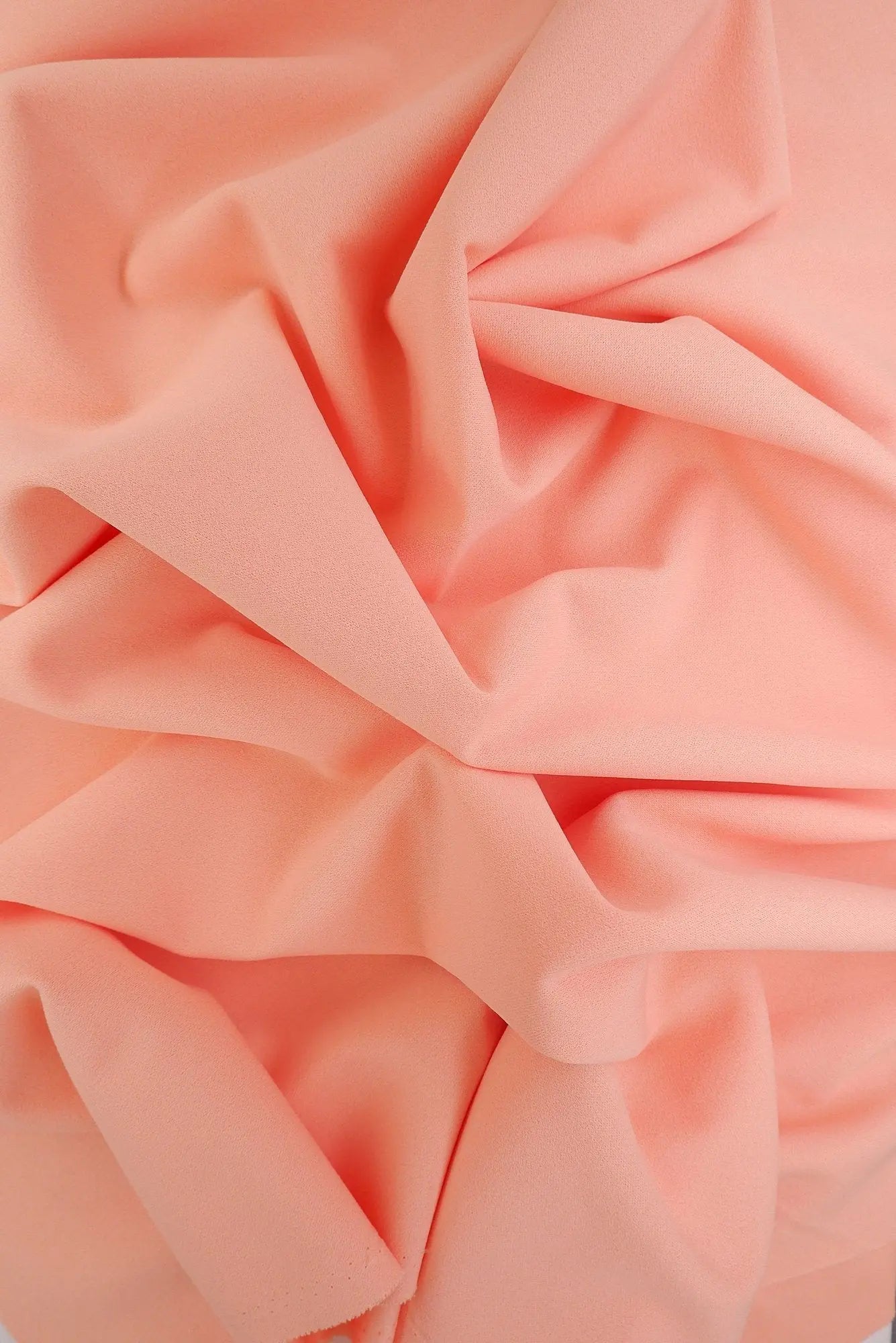 TECH-3311 PEACH BODYSUIT BOTTOMS CAMI CREPON DRESS KNIT NO-PRINT PANTS PINK POLYESTER SKIRTS SOLID SPANDEX SUBLIMATION TECHNO CREPE TOPS TUNICS