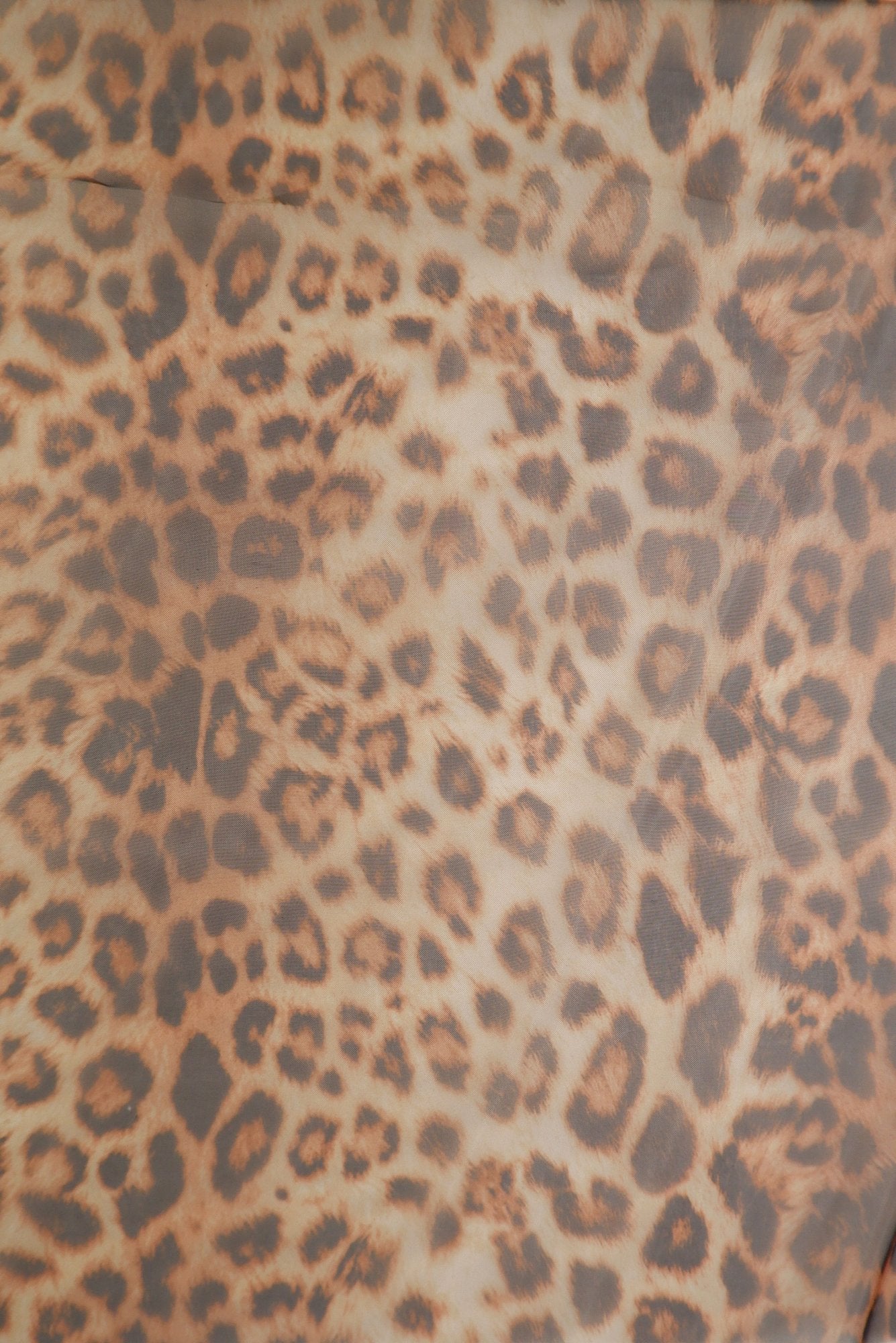 POP4194-SE41227 BROWN ANIMAL BLOUSE BROWN CAMI LOUNGEWEAR NYLON ORGANZA POLYESTER PRINT T-SHIRT TOPS TUNICS WOVEN
