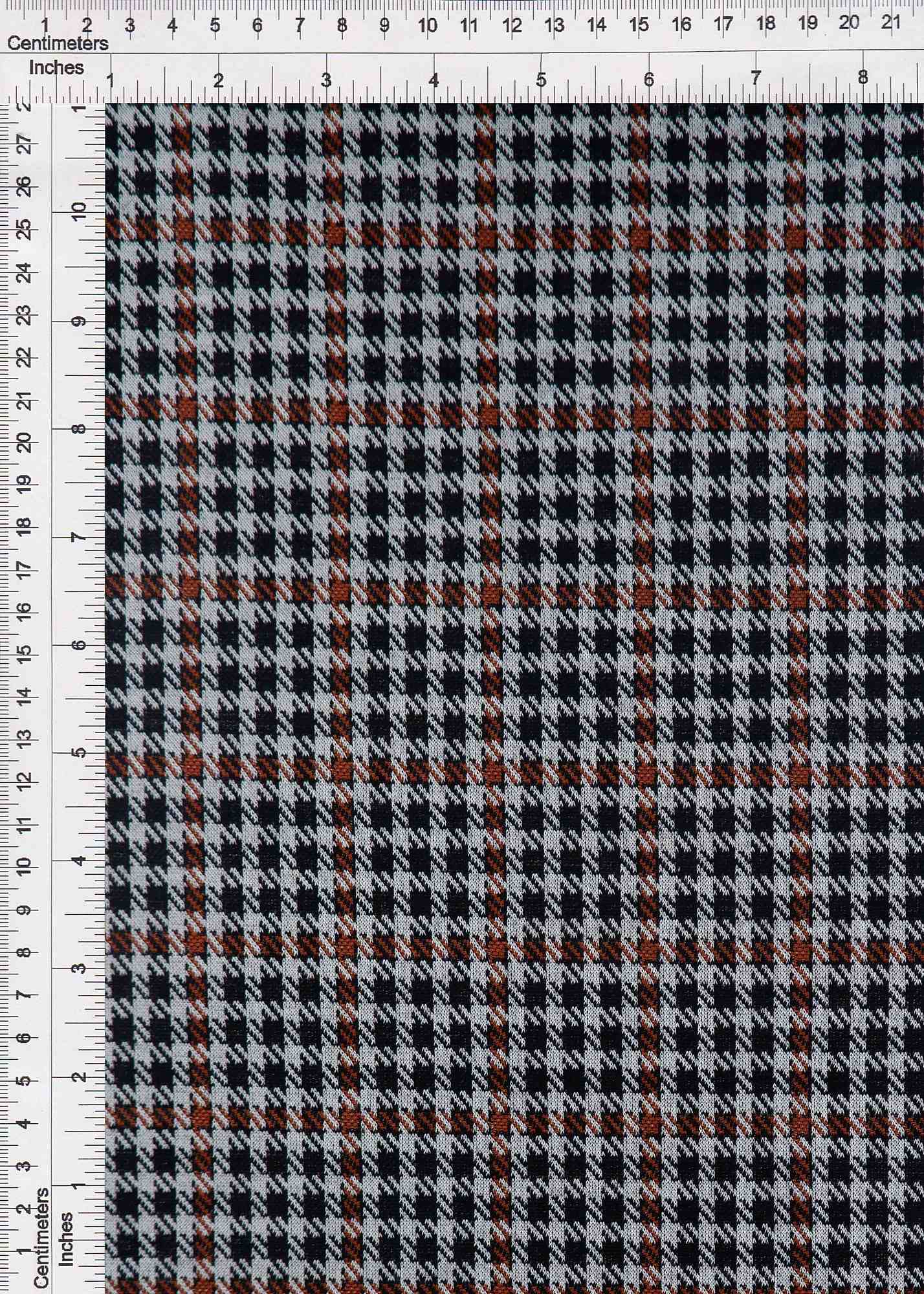 KNT4211 BLACK/RUST BODYSUIT DOUBLE KNIT DRESS JACQUARD PANTS PLAID POLYESTER RAYON SKIRTS SOLID-B SPANDEX STRETCH TUNICS YARN DYED