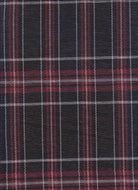 KNT4226 BLACK/RED JACQUARD KNIT PANTS PLAID POLYESTER RAYON SKIRTS SOLID SPANDEX STRETCH TUNICS YARN DYED