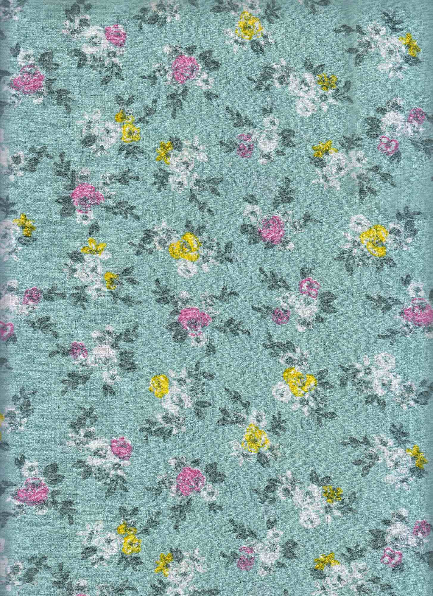 POP4227-MS91158 SAGE BLOUSE CAMI DRESS FLORAL FLOWER LINEN PANTS POLYESTER PRINT T-SHIRT TOPS TUNICS WOVEN