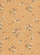 HMT-MS10412 TAN BLOUSE CAMI DITSY DRESS FLORAL FLOWER HI-MULTI NON STRETCH PANTS POLYESTER PRINT SKIRTS SWISS DOT TOPS WOVEN