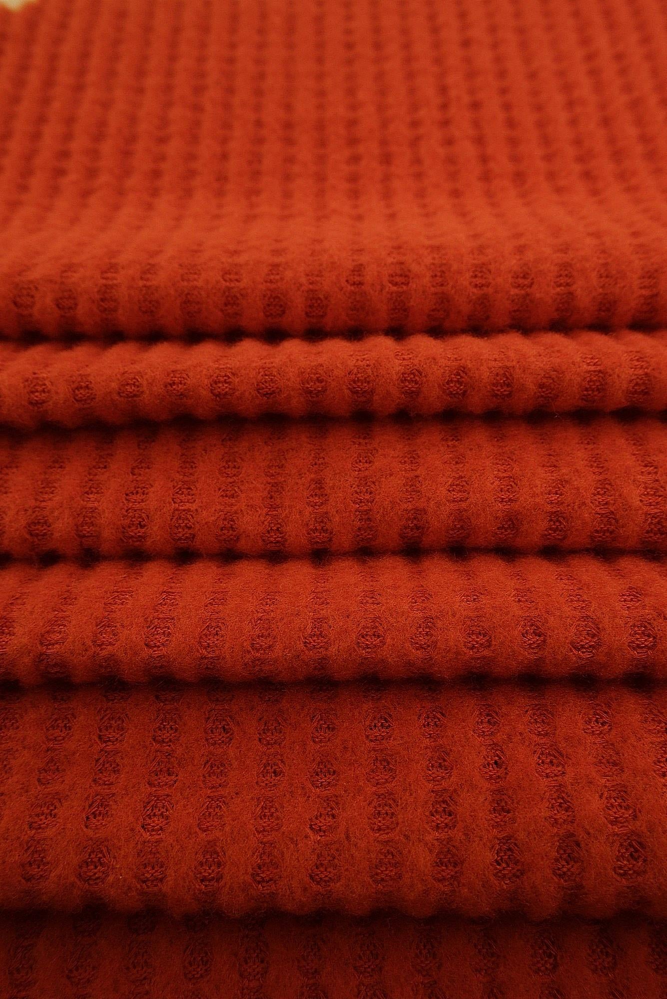 KNT3814 ORANGE ACTIVEWEAR BIKER SHORTS BOTTOMS KNIT LOUNGEWEAR NO-PRINT PANTS POLYESTER RAYON SKIRTS SOLID SPANDEX STRETCH T-SHIRT TOPS TUNICS WAFFLE BRUSHED