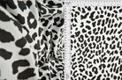KNT2100-SE30410 CHARCOAL ANIMAL BIKER SHORTS BLOUSE BODYSUIT BOTTOMS CAMI DRESS DTY BRUSHED KNIT LOUNGEWEAR PANTS POLYESTER PRINT SKIRTS SPANDEX STRETCH TOPS TUNICS